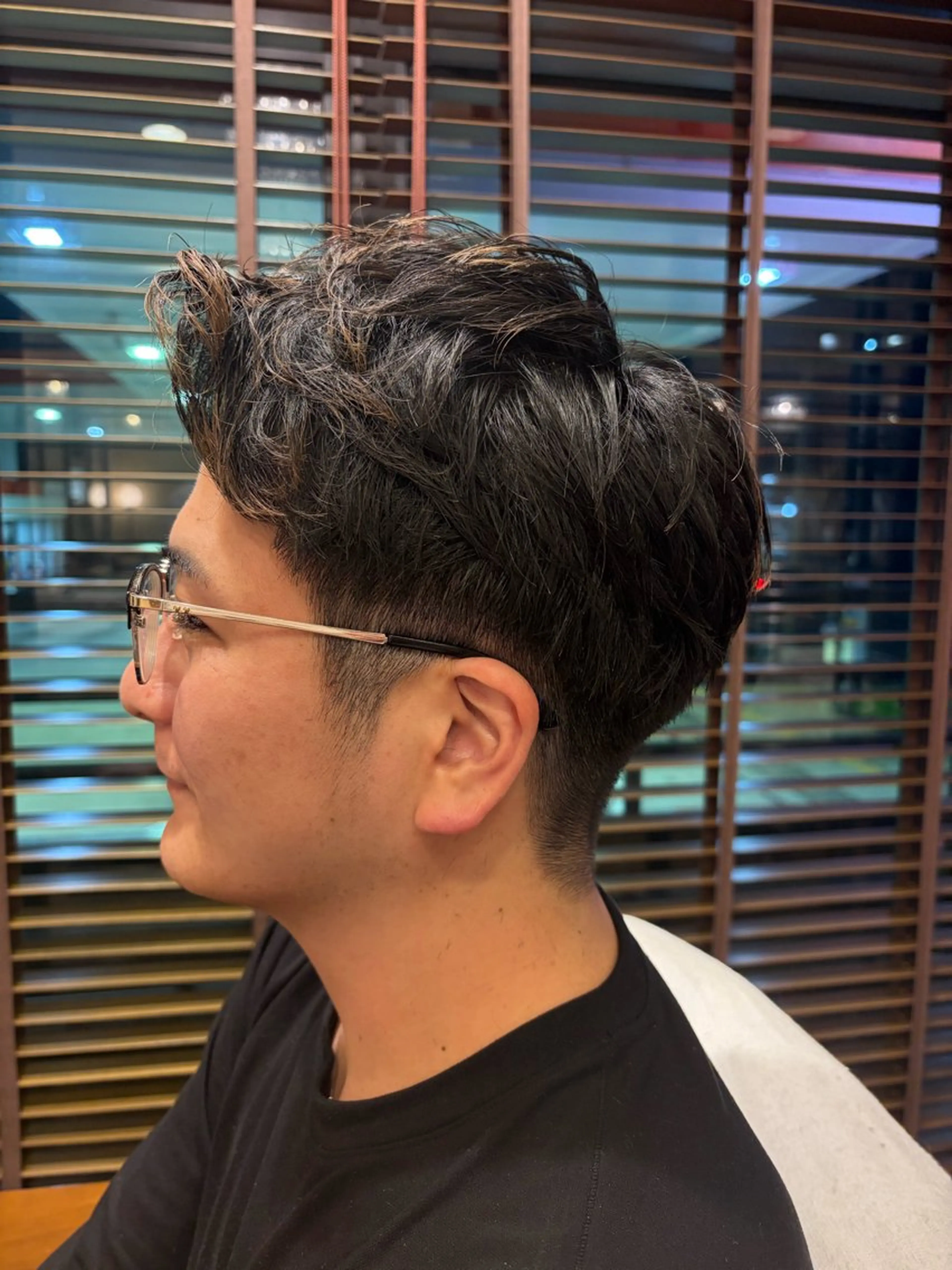 メンズ アップバング 森田 凜太郎のヘアスタイル