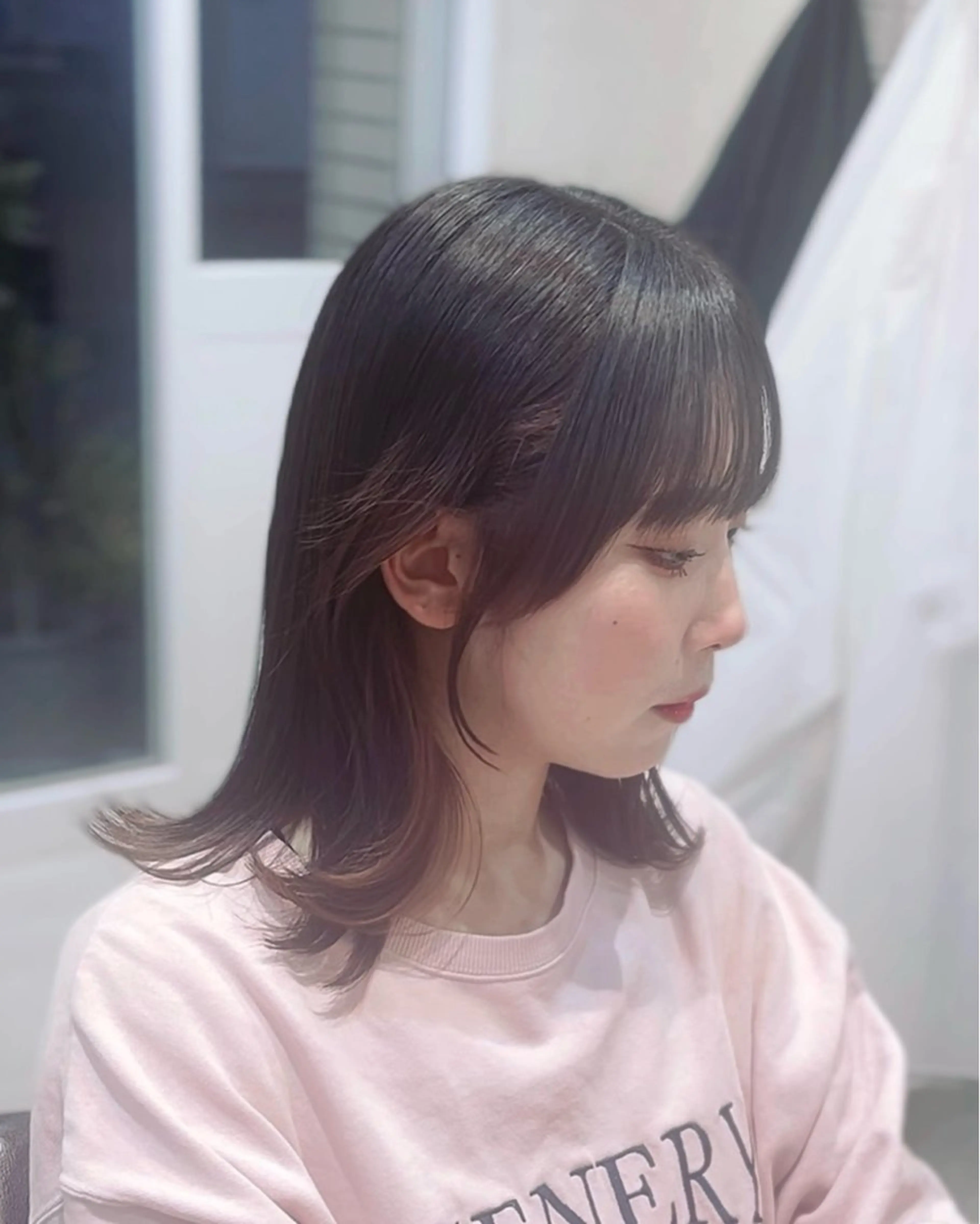 ミディアム カラー suzuka/透明感 カラー 美髪縮毛矯正のヘアスタイル