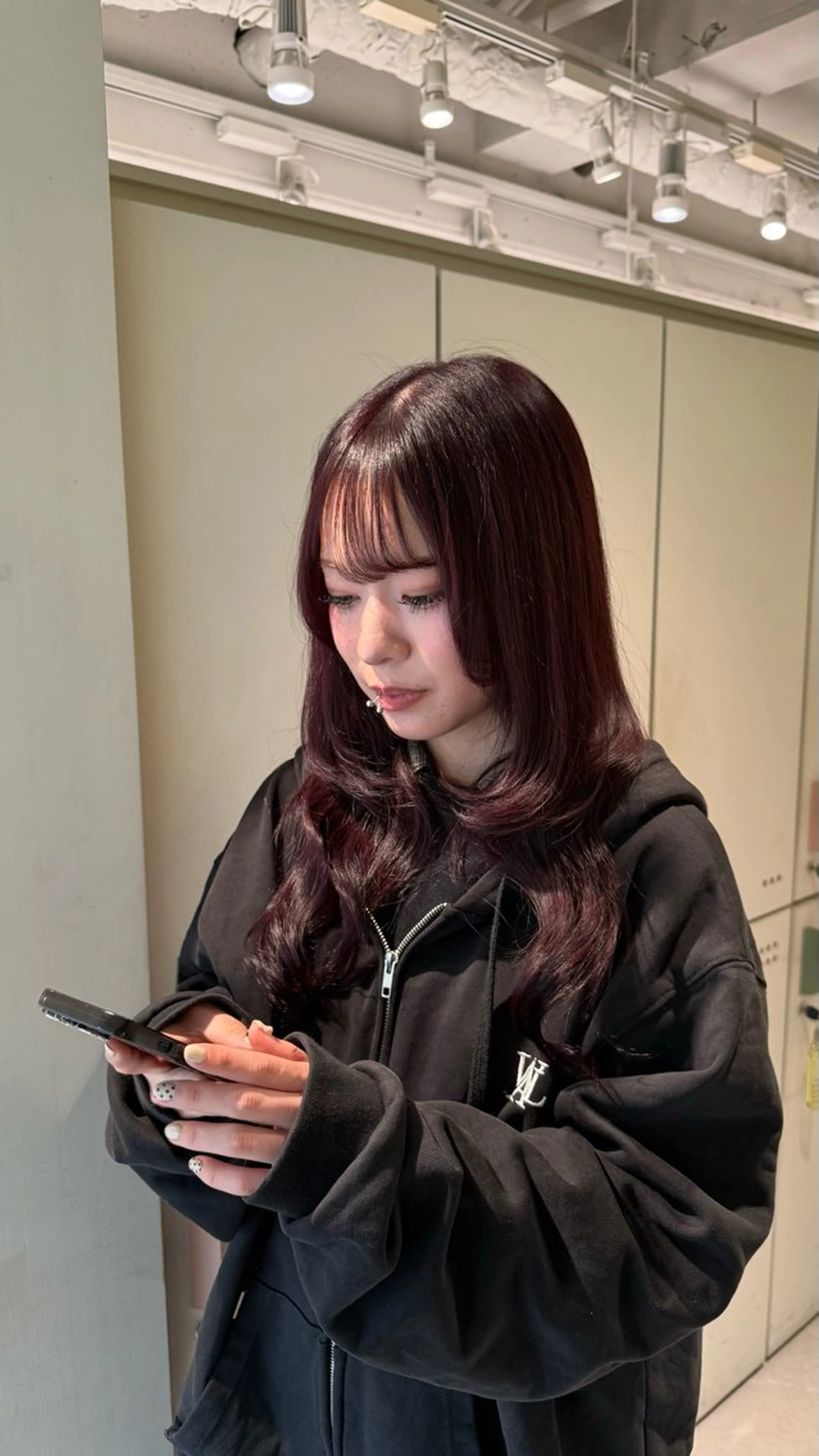 カラー ラベンダーカラー ヘアカラー 暖色カラー/艶髪/ 韓国/ひなのヘアスタイル