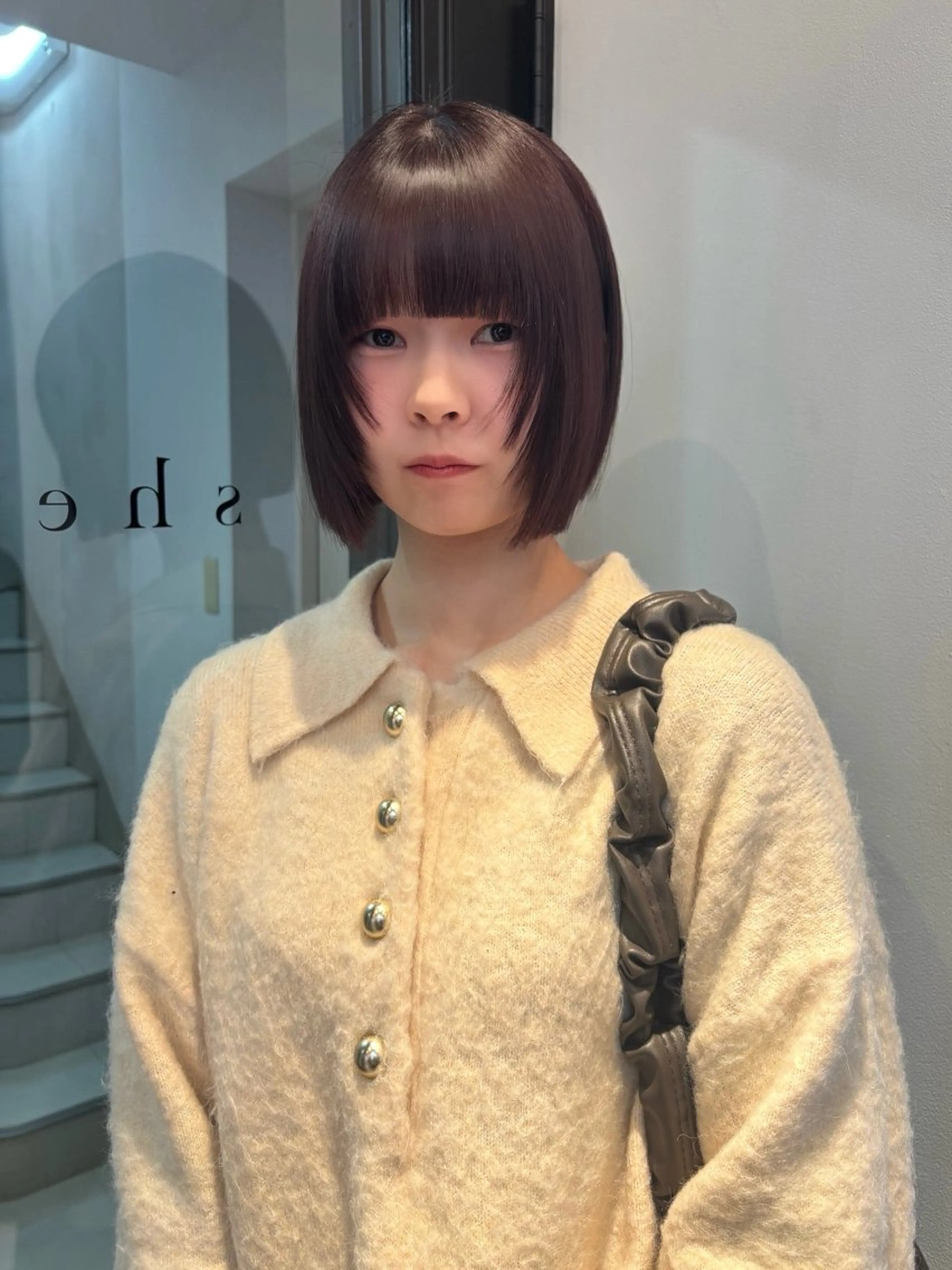 ショート カラー カット ヘアカラー riria/ボブ /ブラウンカラー🎀のヘアスタイル