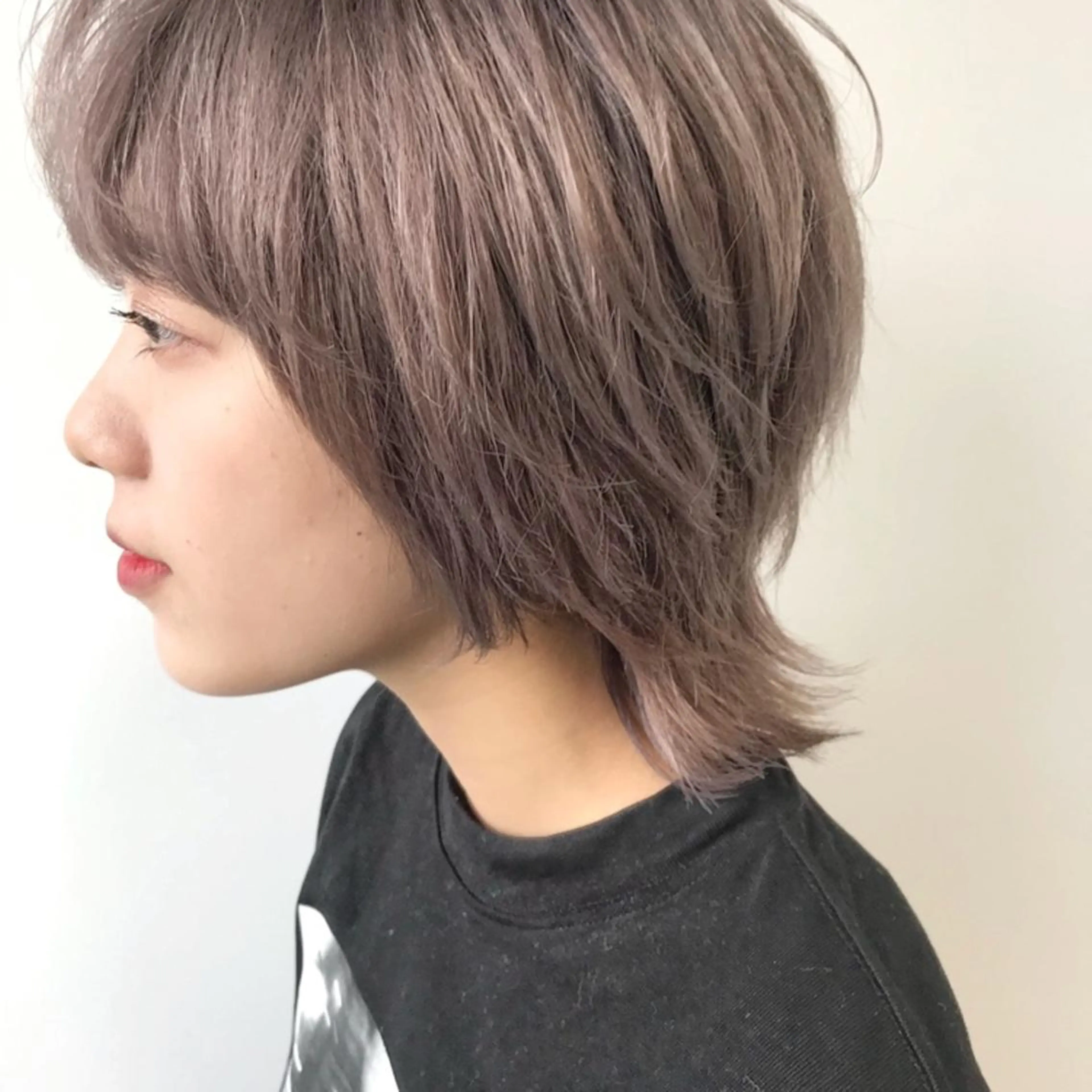 ショート アッシュ ウルフカット カット ヘアカラー カラーリスト菅野 竜矢🌈のヘアスタイル