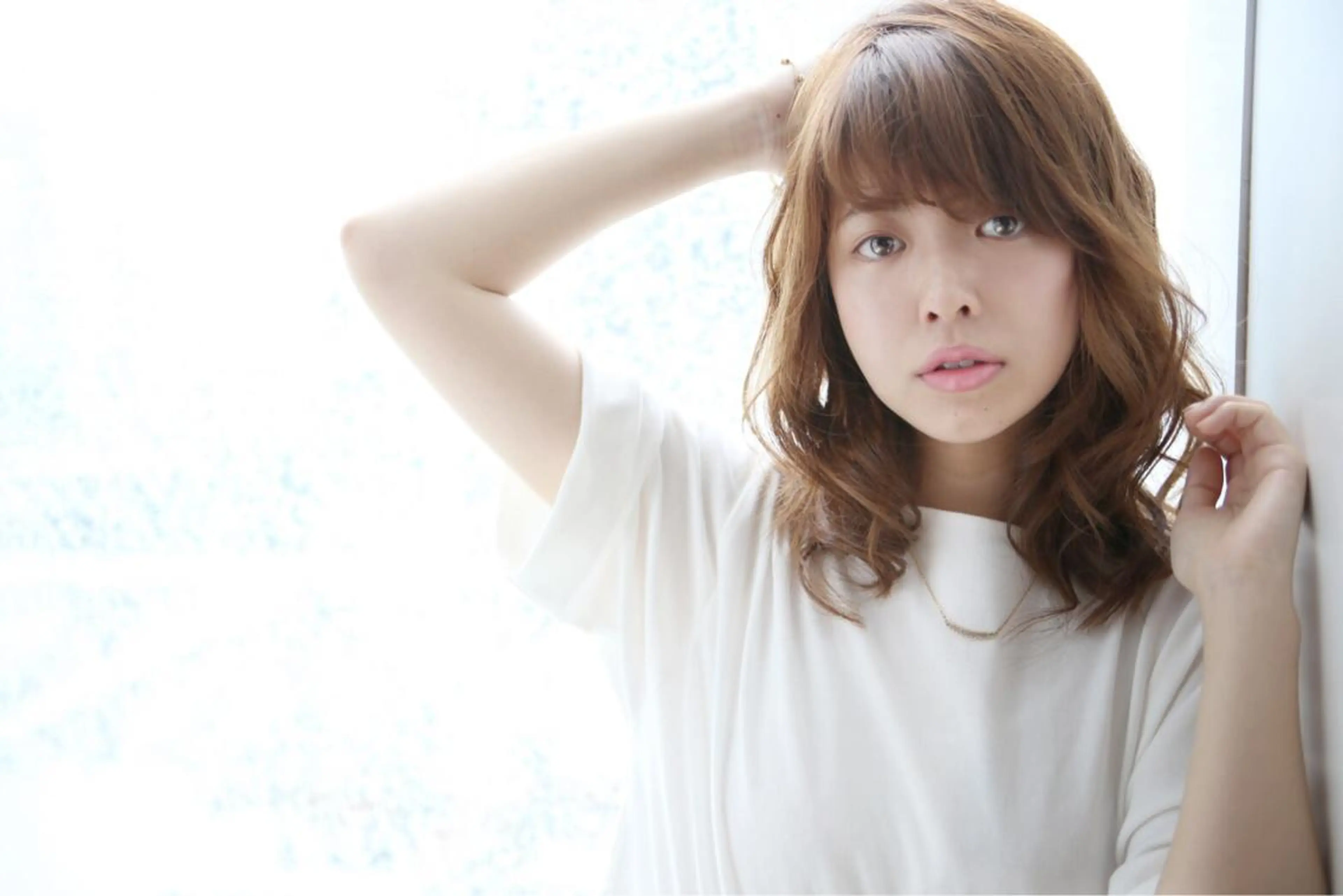 ミディアム セミロング ロング カラー ヘアアレンジ Re:ta KANZOのヘアスタイル