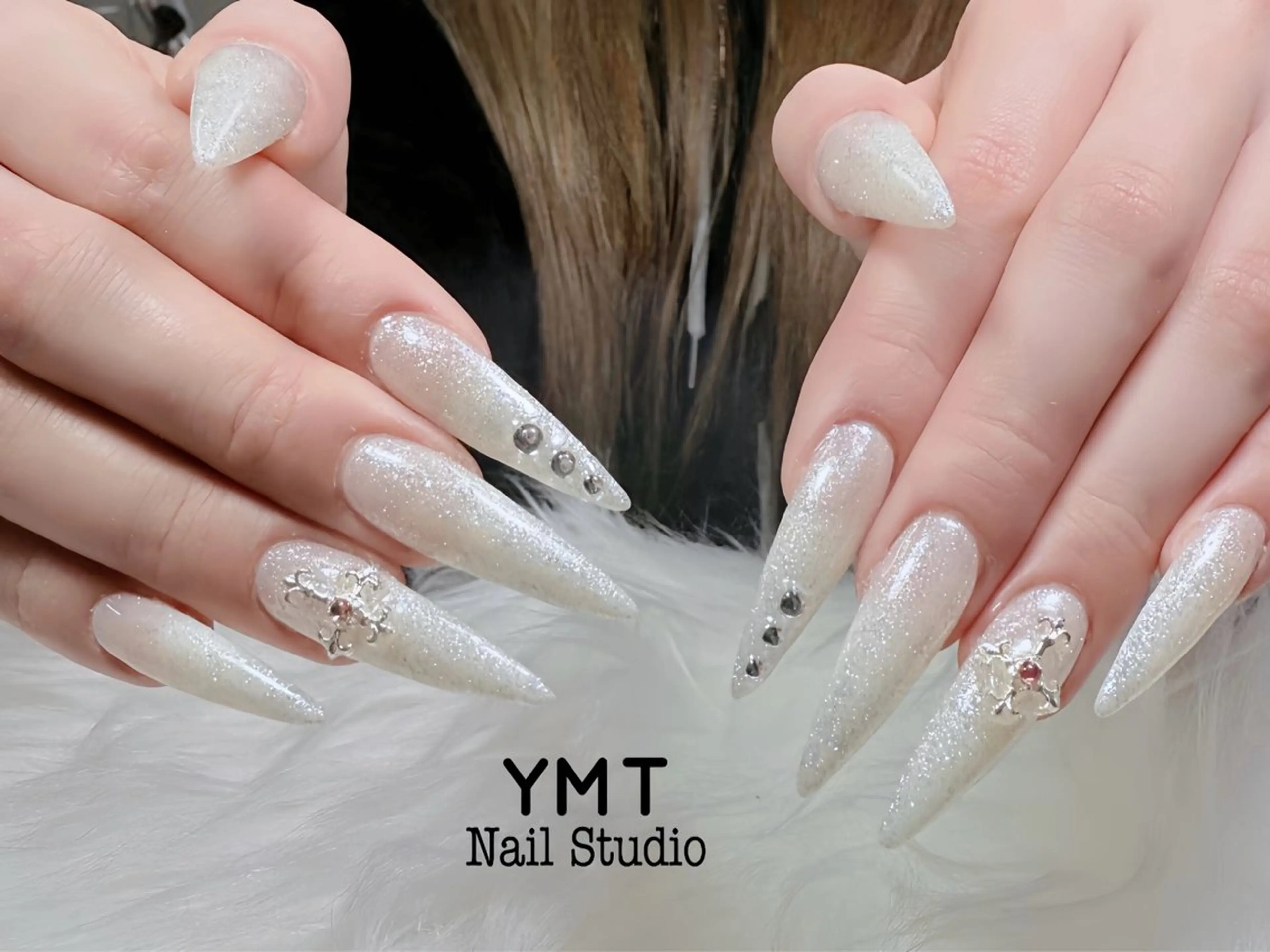 ネイル 長さ出し フットネイル ジェルネイル 韓国ネイル マグネットネイル ハンドネイル YMT NailStudio所属・YMT NailStudioのネイルデザイン