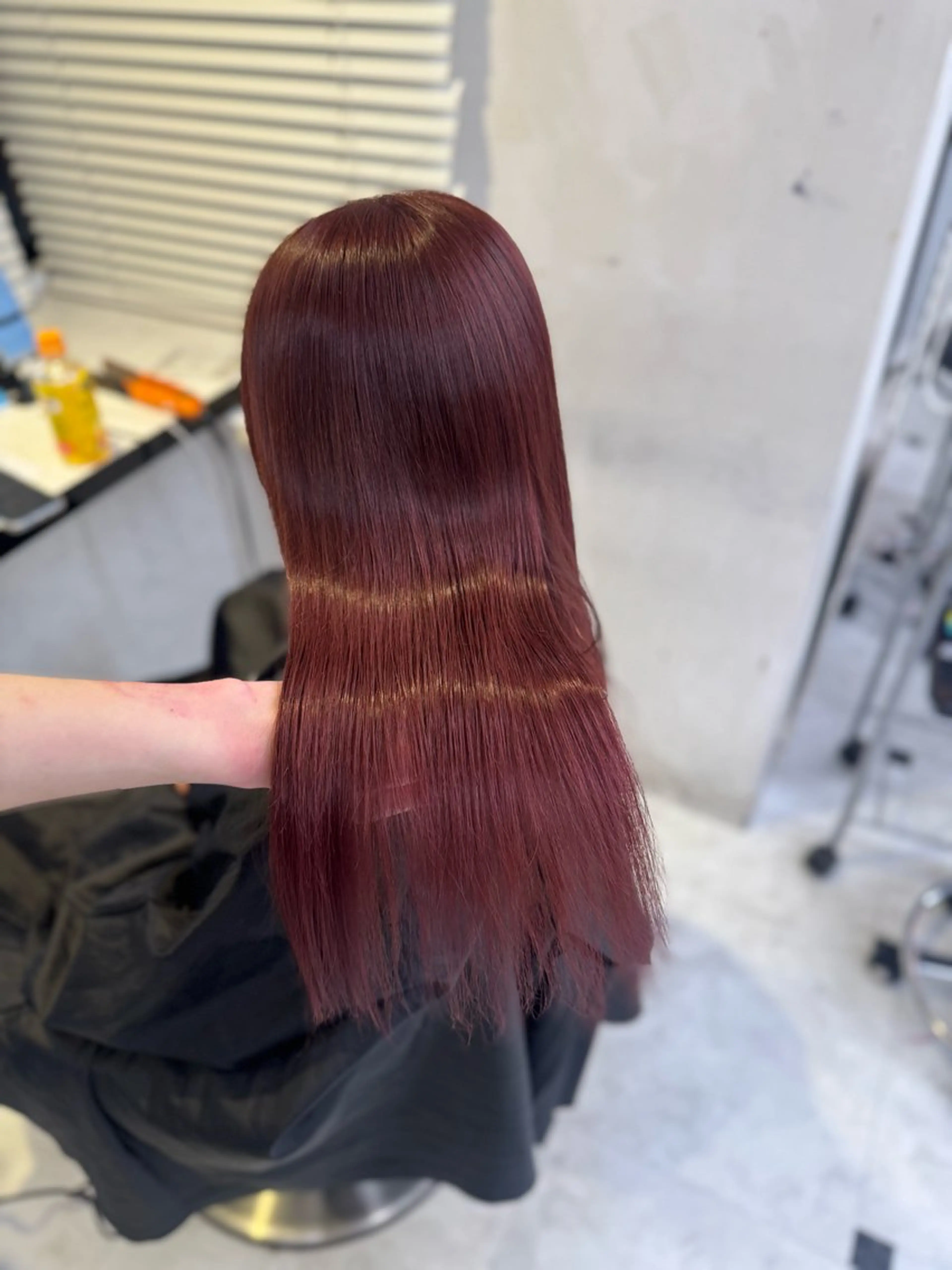 ロング ヘアカラー トリートメント ヘッドスパ ヘアセット ♥️韓国/ガーリー 暖色misa♥️のヘアスタイル