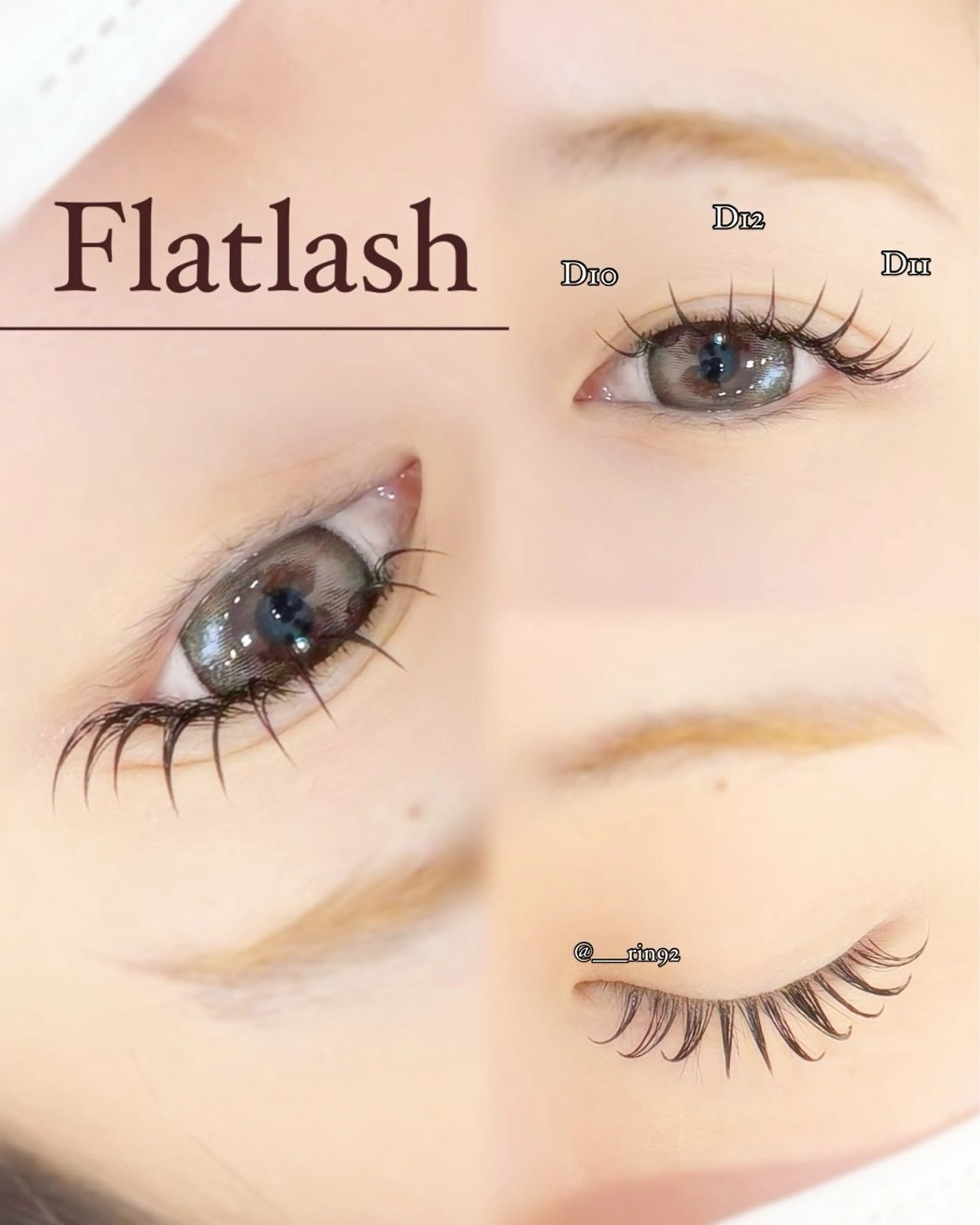 メンズ マツエク・マツパ 束感まつ毛 フラットラッシュ eyelashsalon I:belle by BINEL所属・【i:belle】 Rinのマツエク・マツパデザイン