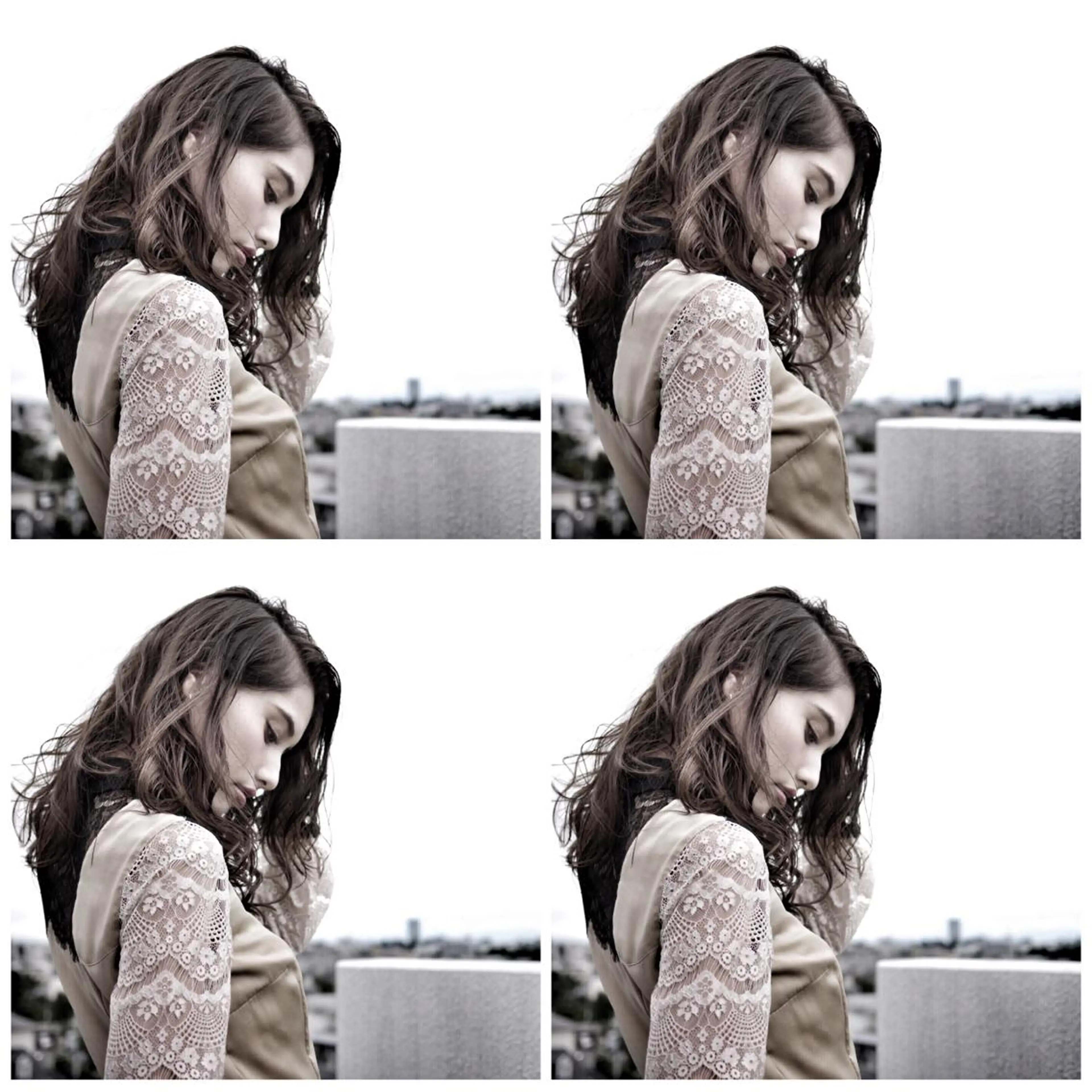 ミディアム ミディアムパーマ 圧倒的美髪ストレート ツダケイタロウのヘアスタイル