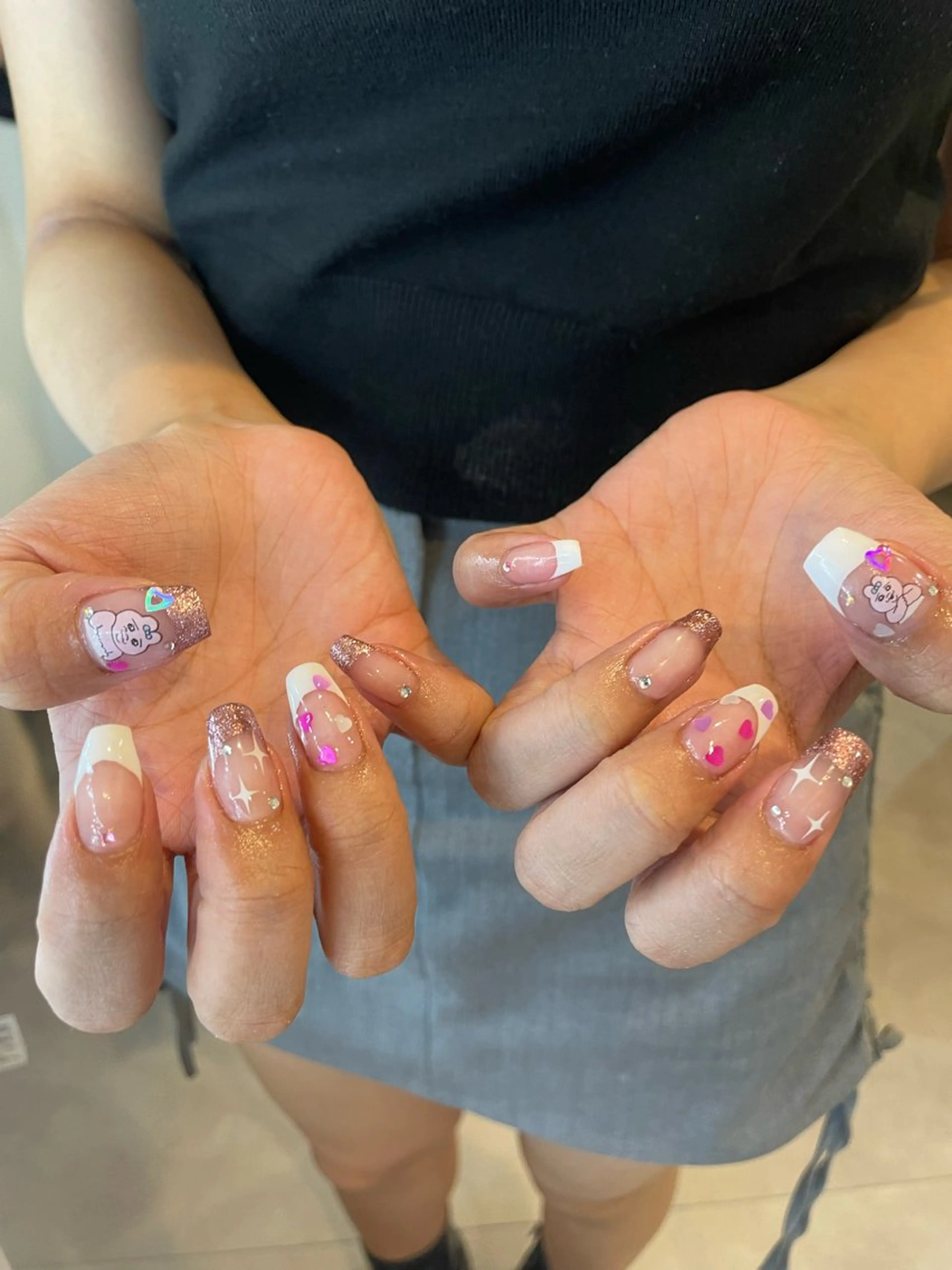 ネイル 束感まつ毛/ネイル/ LED♥KIRARAのマツエク・マツパデザイン