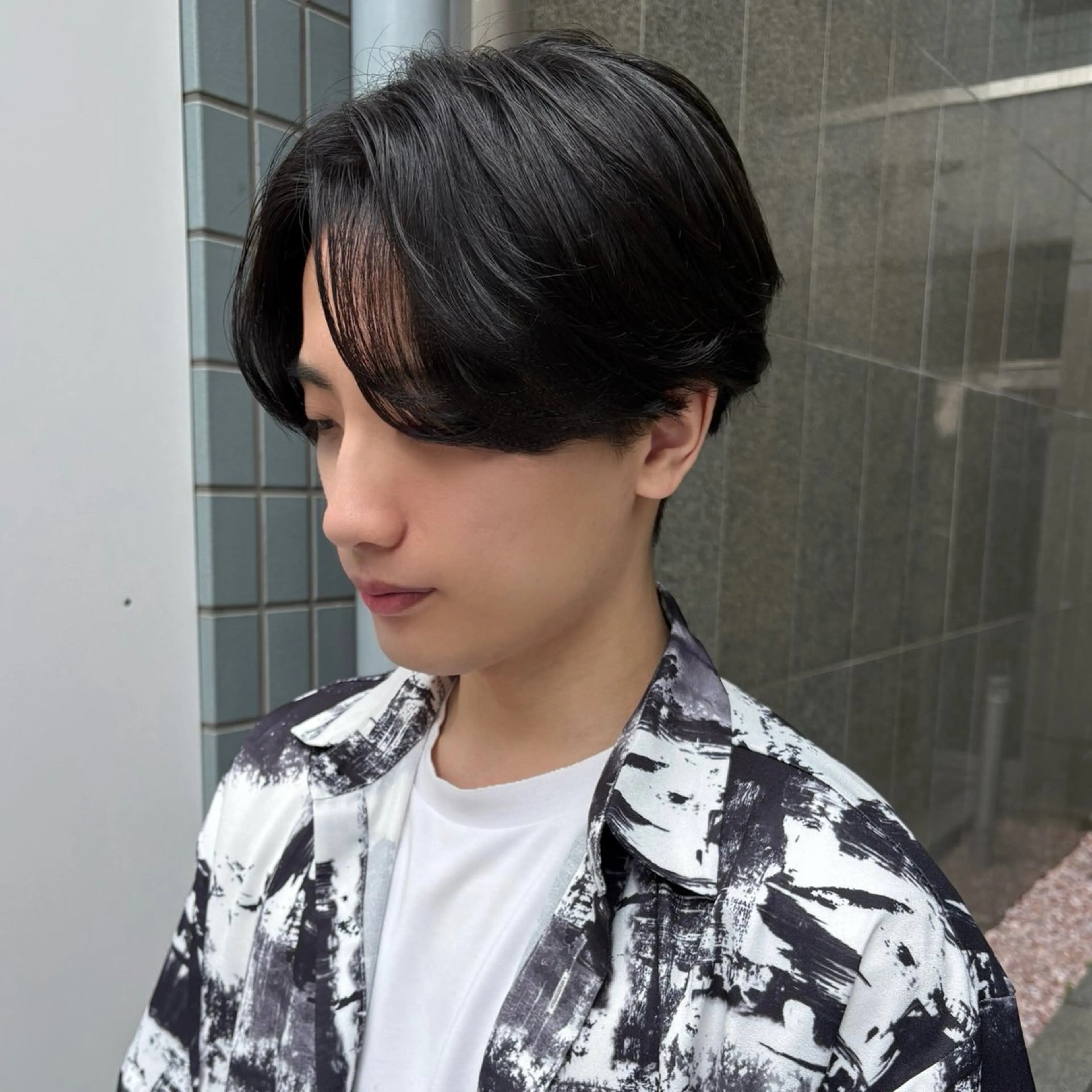 パーマ メンズ カルマパーマ メンズ韓国風 メンズパーマ FAHREN-PURE所属・韓国ヘアカラーパーマ 遠藤のヘアスタイル