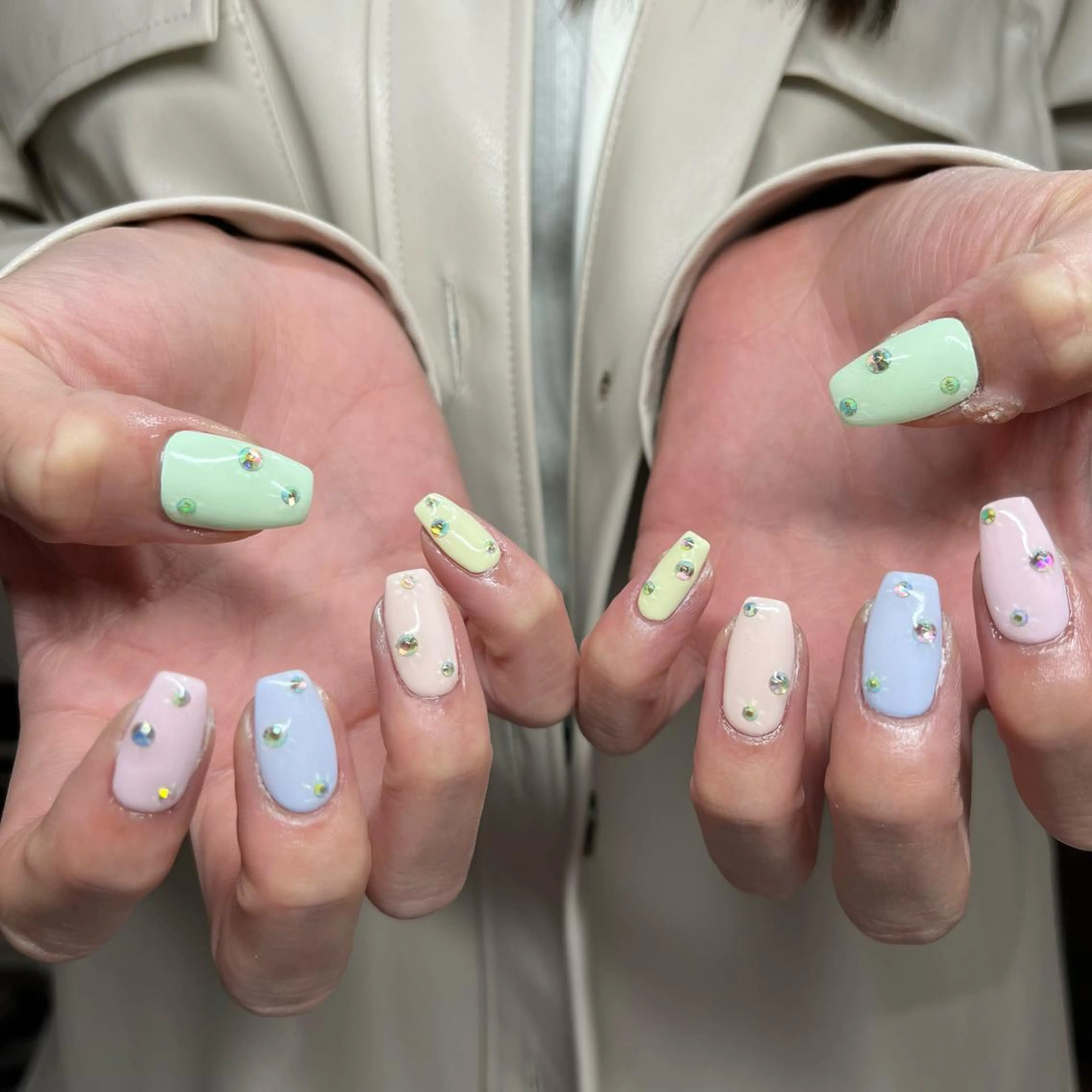 セミロング ネイル マツエク・マツパ ハンドネイル apopi's所属・apopis＊ close23:00のネイルデザイン