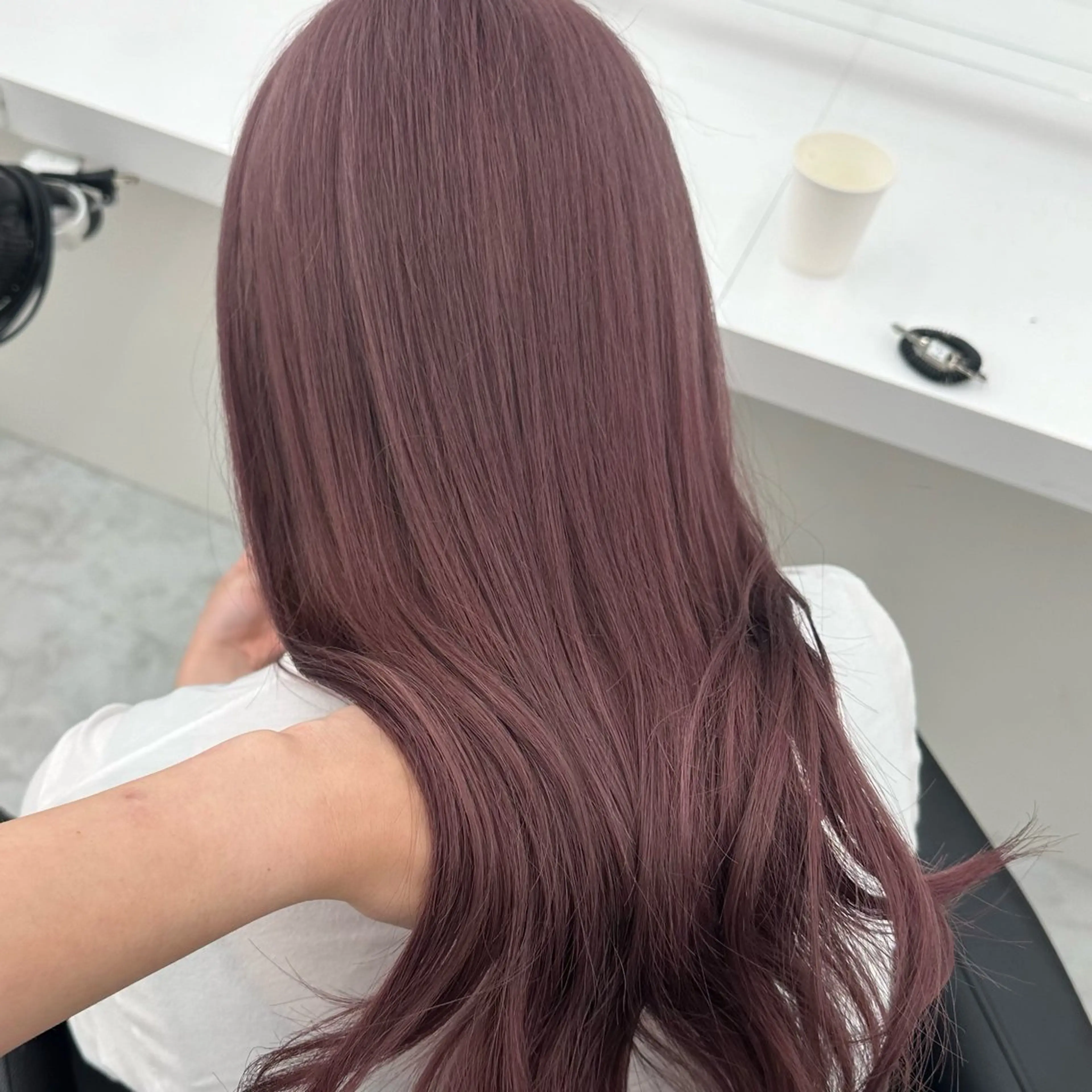 ロング カラー ヘアカラー トリートメント ヘッドスパ ヘアセット ガーリーstyle ❤︎misaki🏹のヘアスタイル