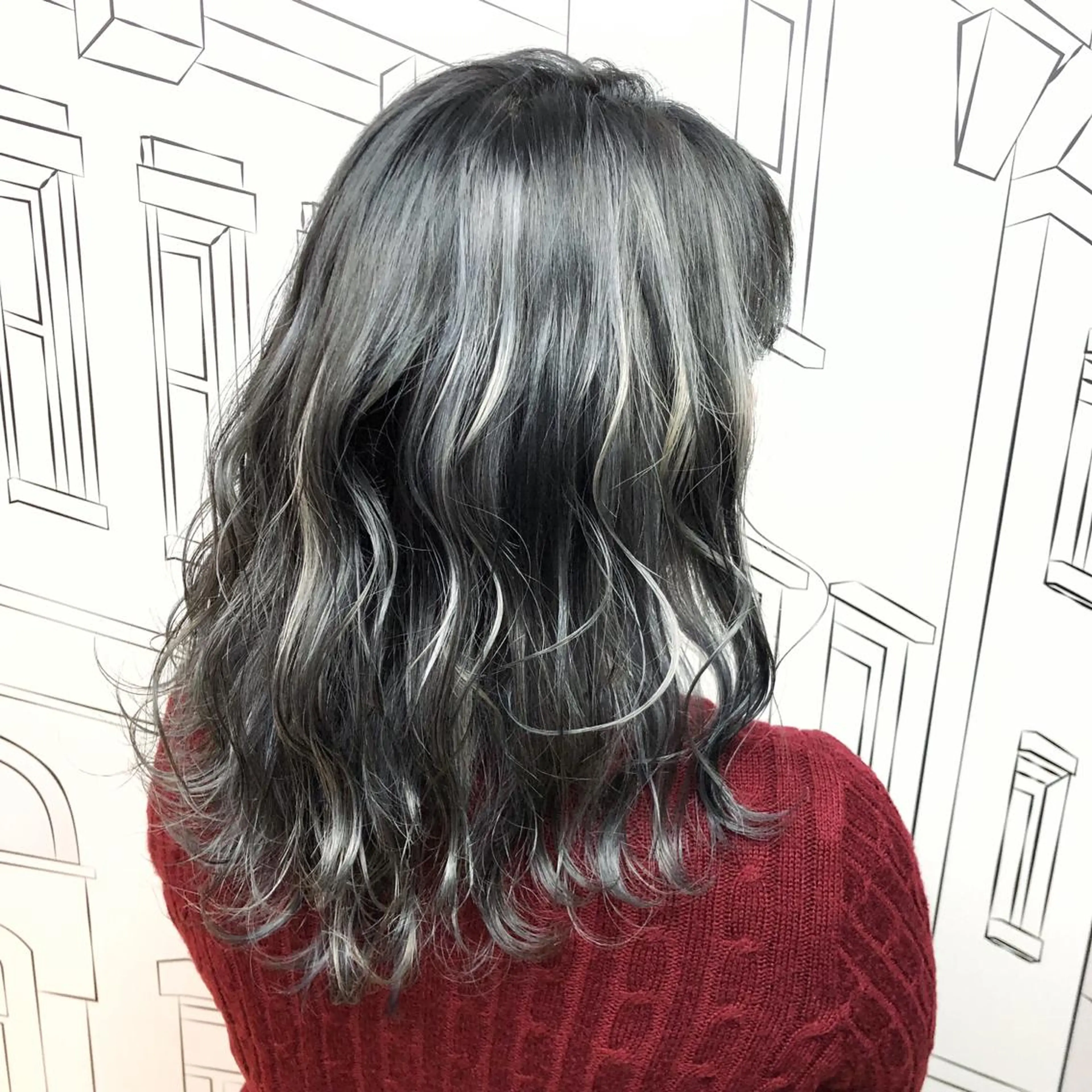 ミディアム カラー ハイライトカラー ハイライト レイヤー⭐️カラー ⭐️平川雅史のヘアスタイル