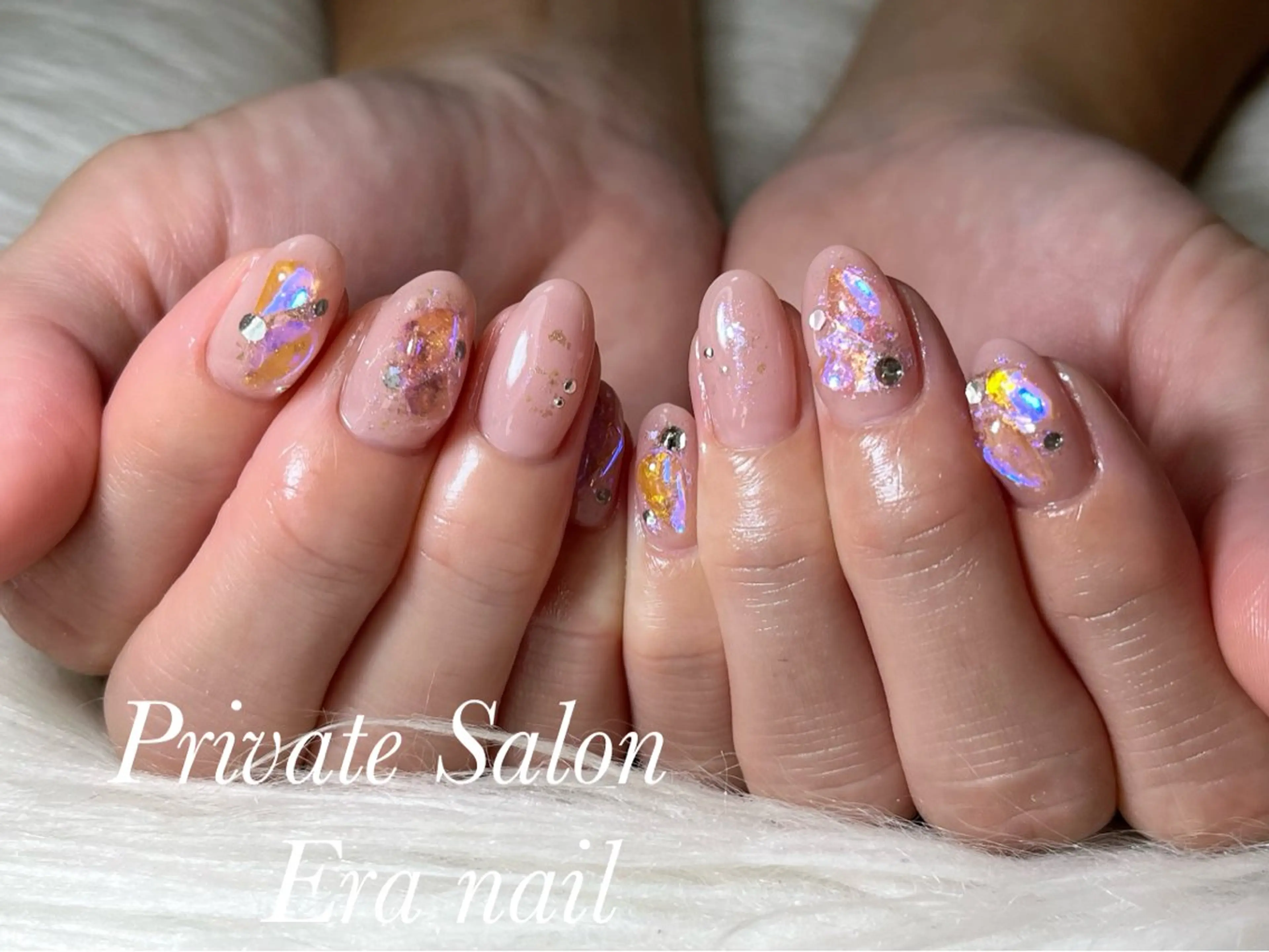 ネイル ストーンネイル Era nailのネイルデザイン