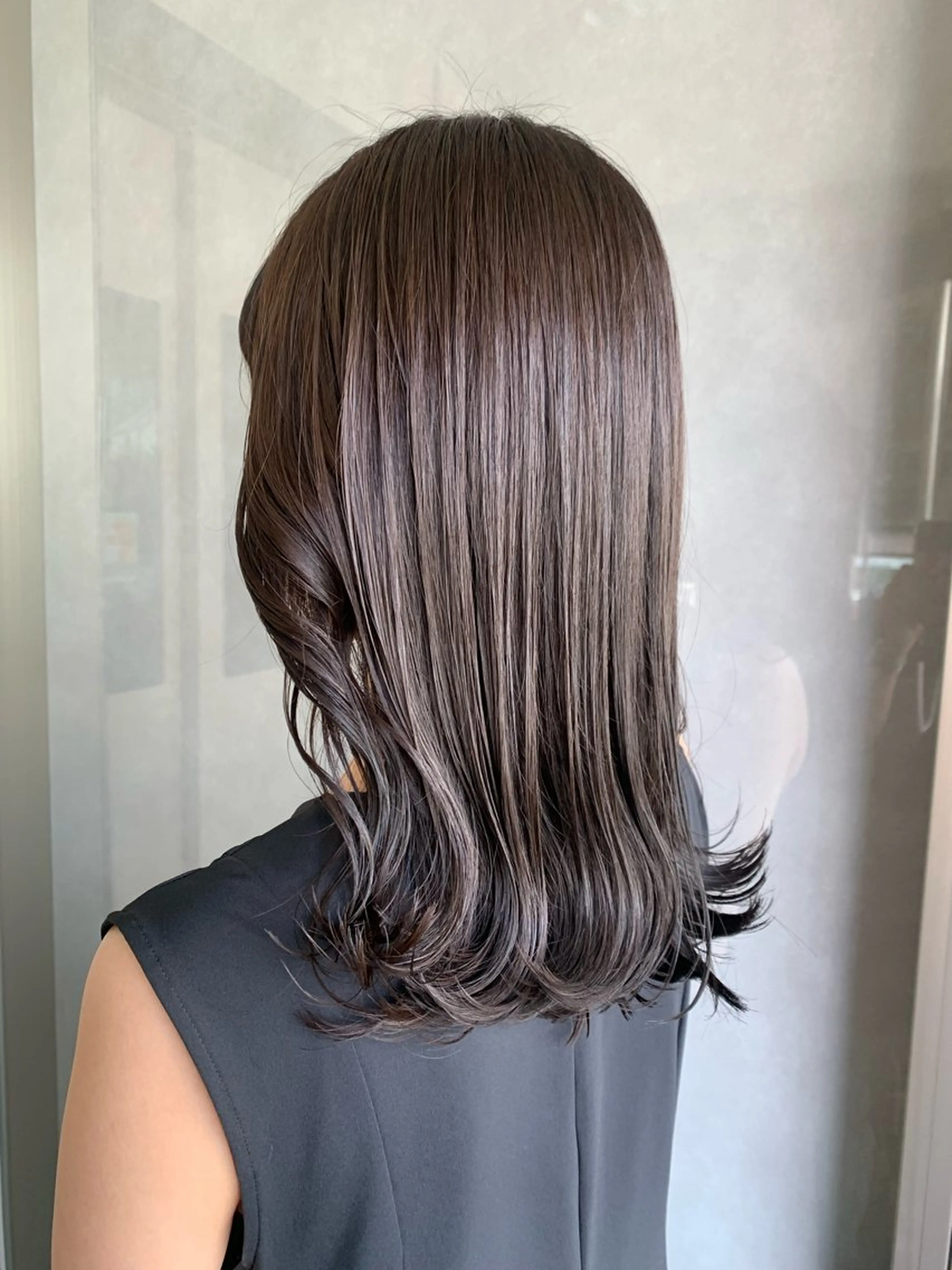 セミロング カット ヘアカラー 【髪質改善🌿】木本 志歩のヘアスタイル