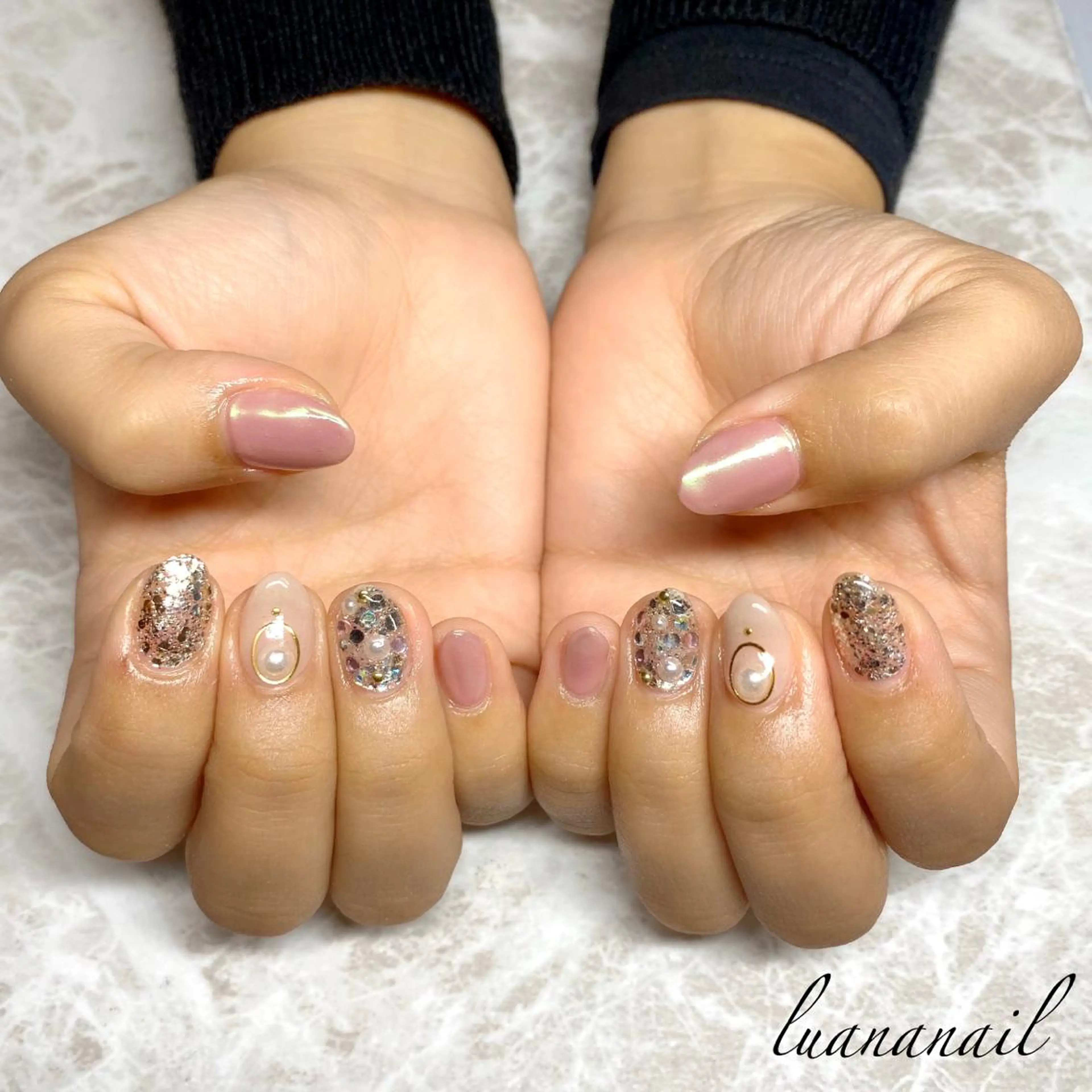 ネイル オーロラネイル luana nailのネイルデザイン