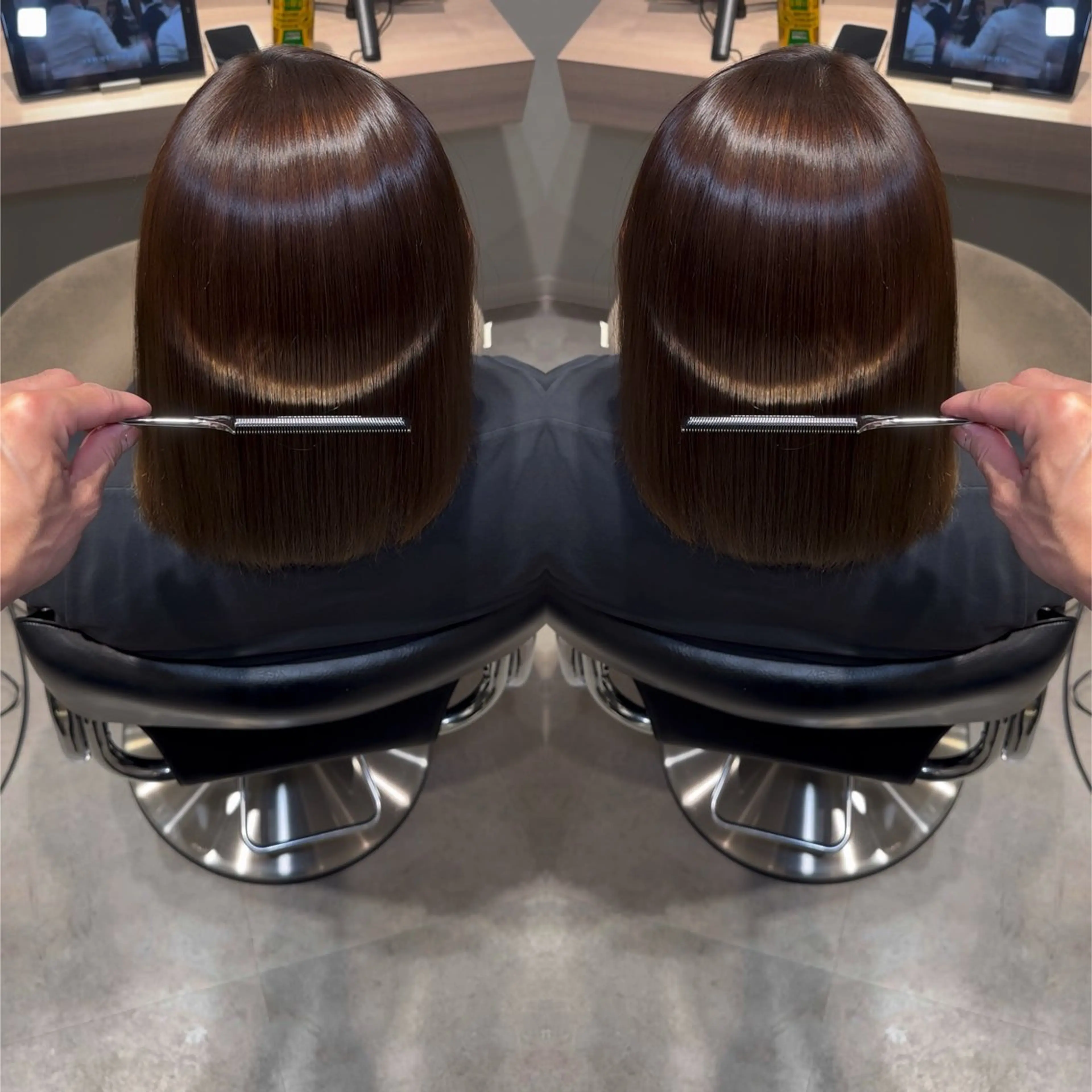 【今月限定✨極艶フルケア】カット＋髪質改善カラー＋最新髪質改善アルカリ酸熱トリートメントの写真