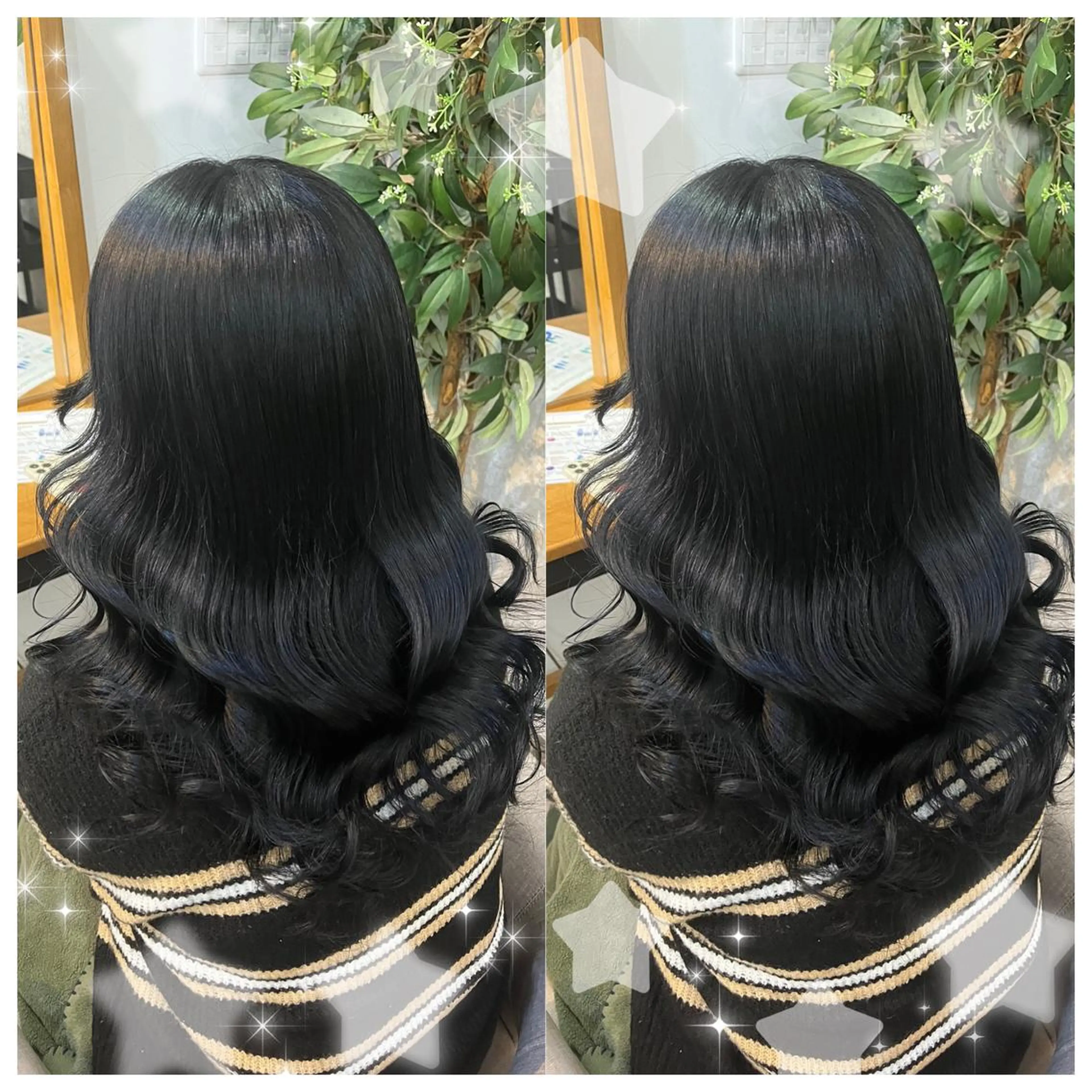 ミディアム ヘアアレンジ 結婚式・ブライダル シールエクステ エクステ ハイライト 髪質改善 セキグチ💞 lilaのマツエク・マツパデザイン