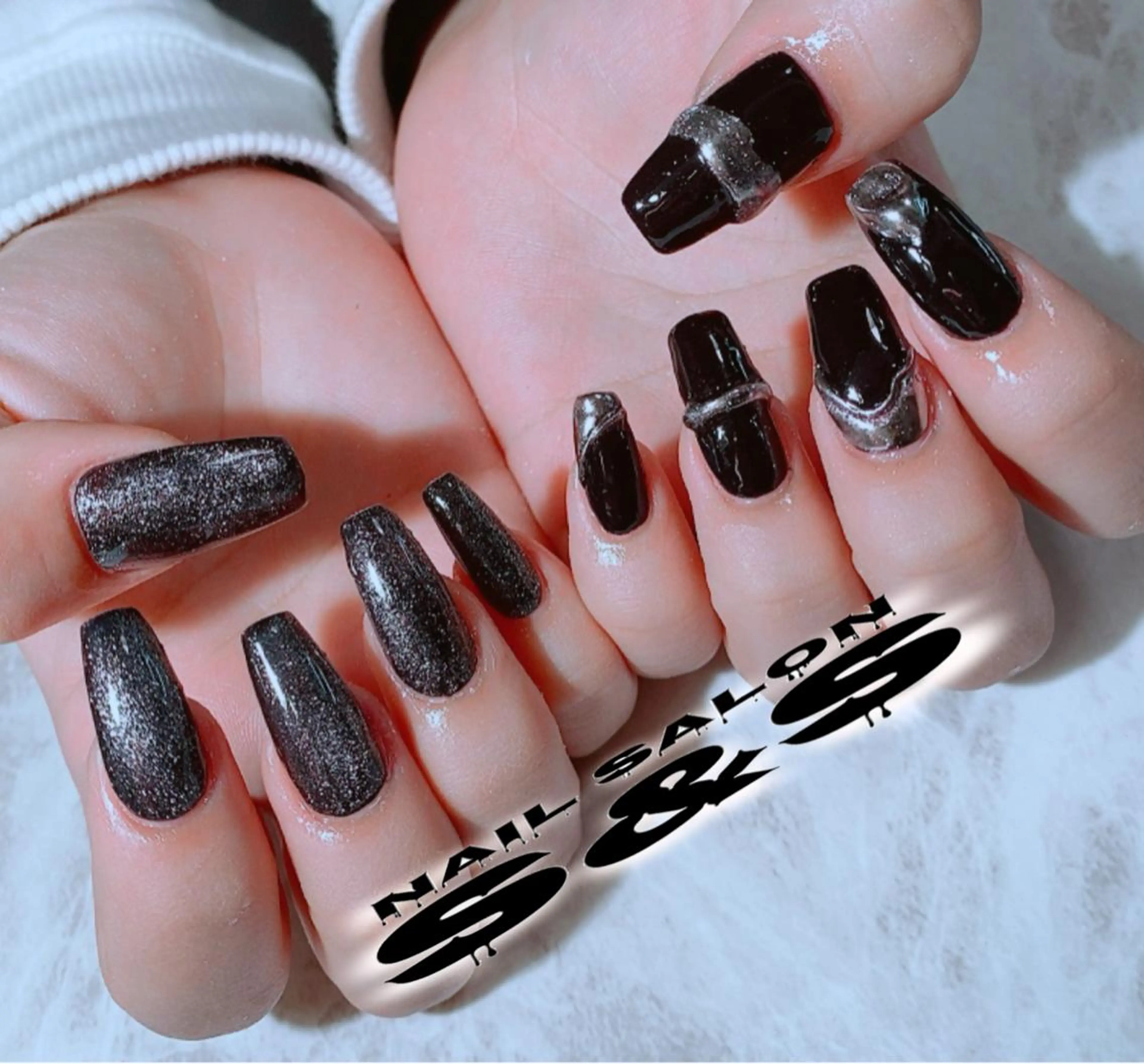 ネイル 長さ出し メンズネイル 持ち込み スカルプネイル S&S 村田小百合のネイルデザイン