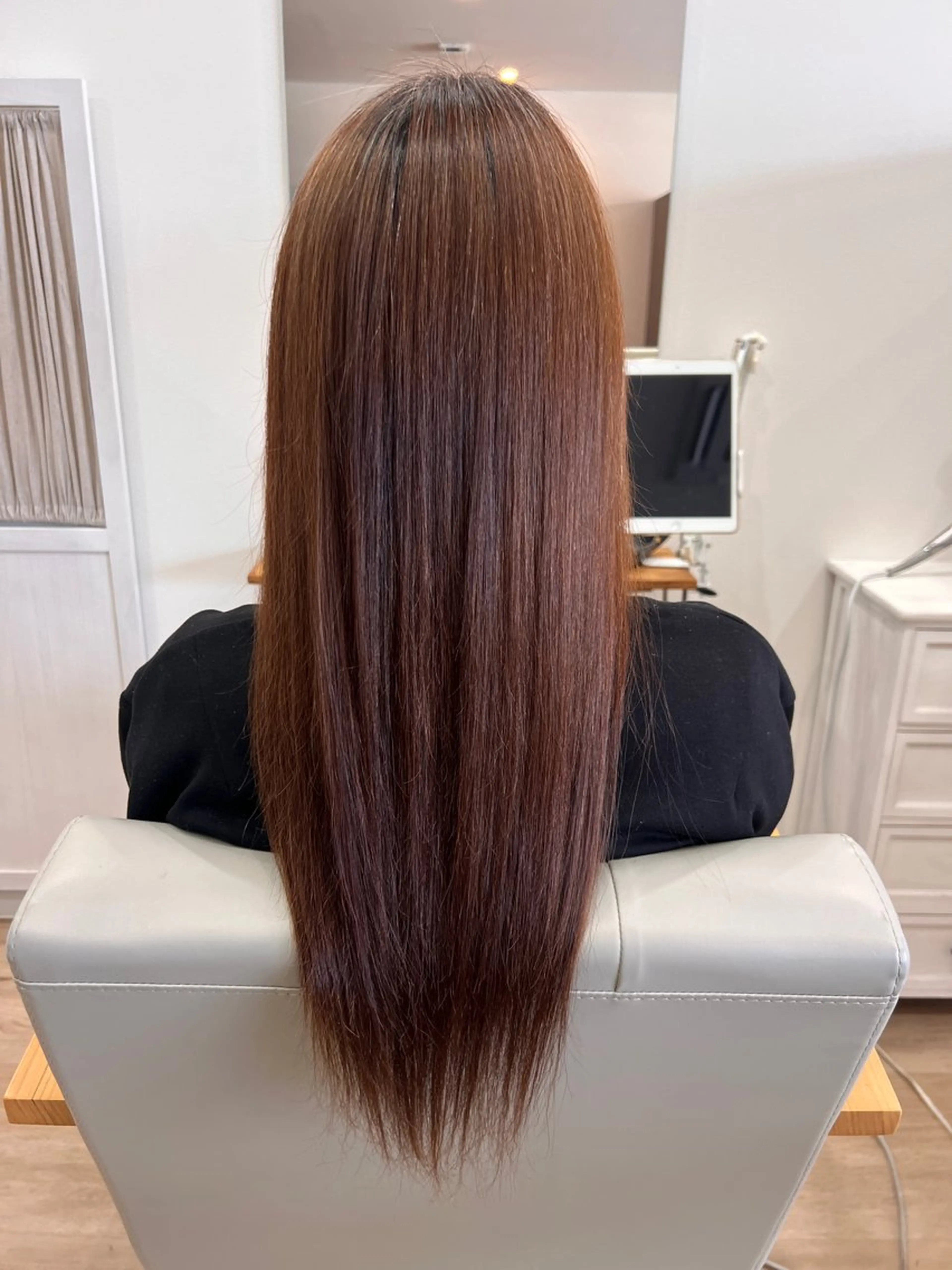 ロング カラー ベージュカラー ピンクカラー ピンクベージュ hair salon coe所属・高橋 優実のヘアスタイル