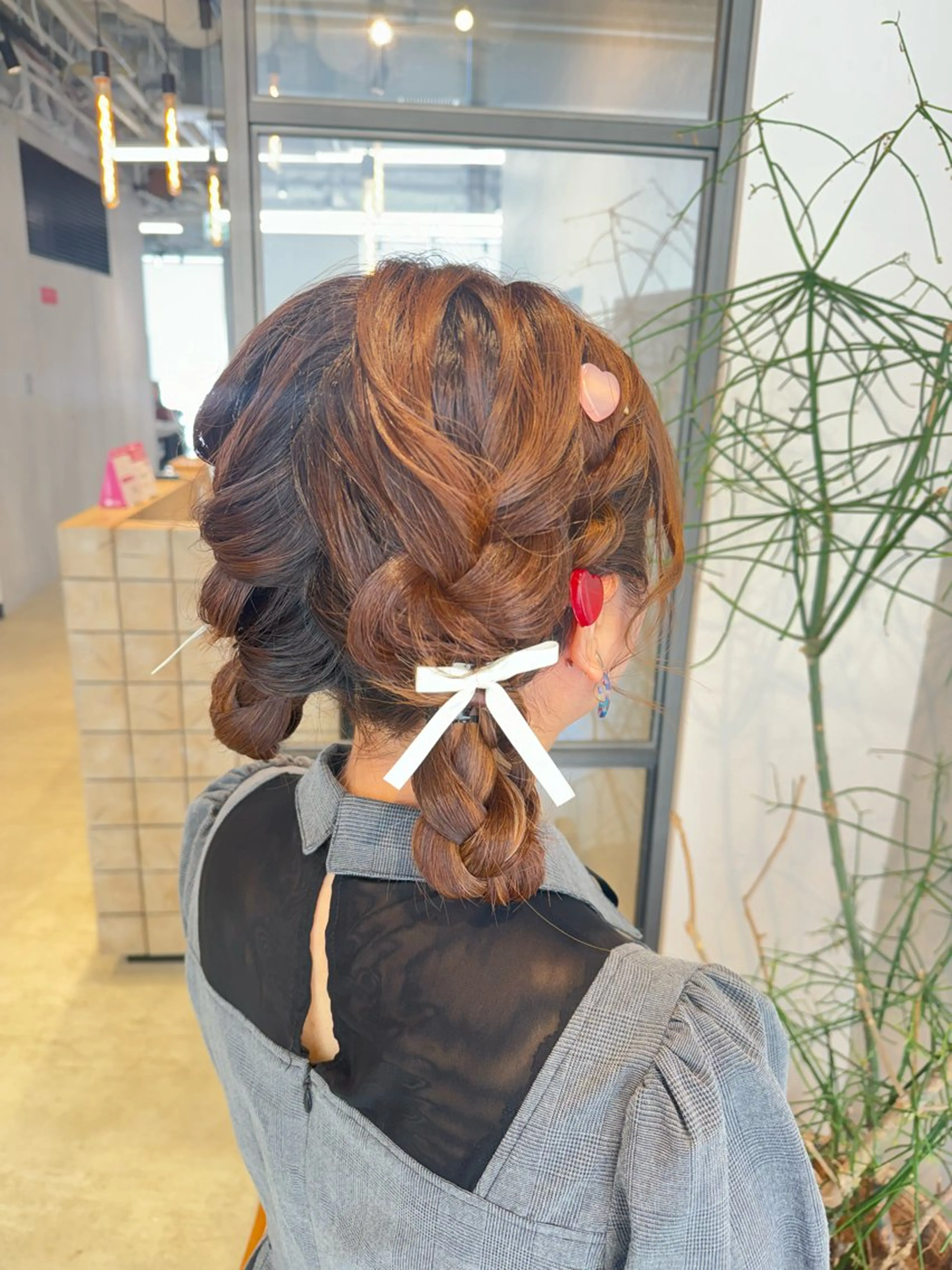 ヘアアレンジ 透明感カラー✨艶髪 制作🌱山根あゆみのヘアスタイル