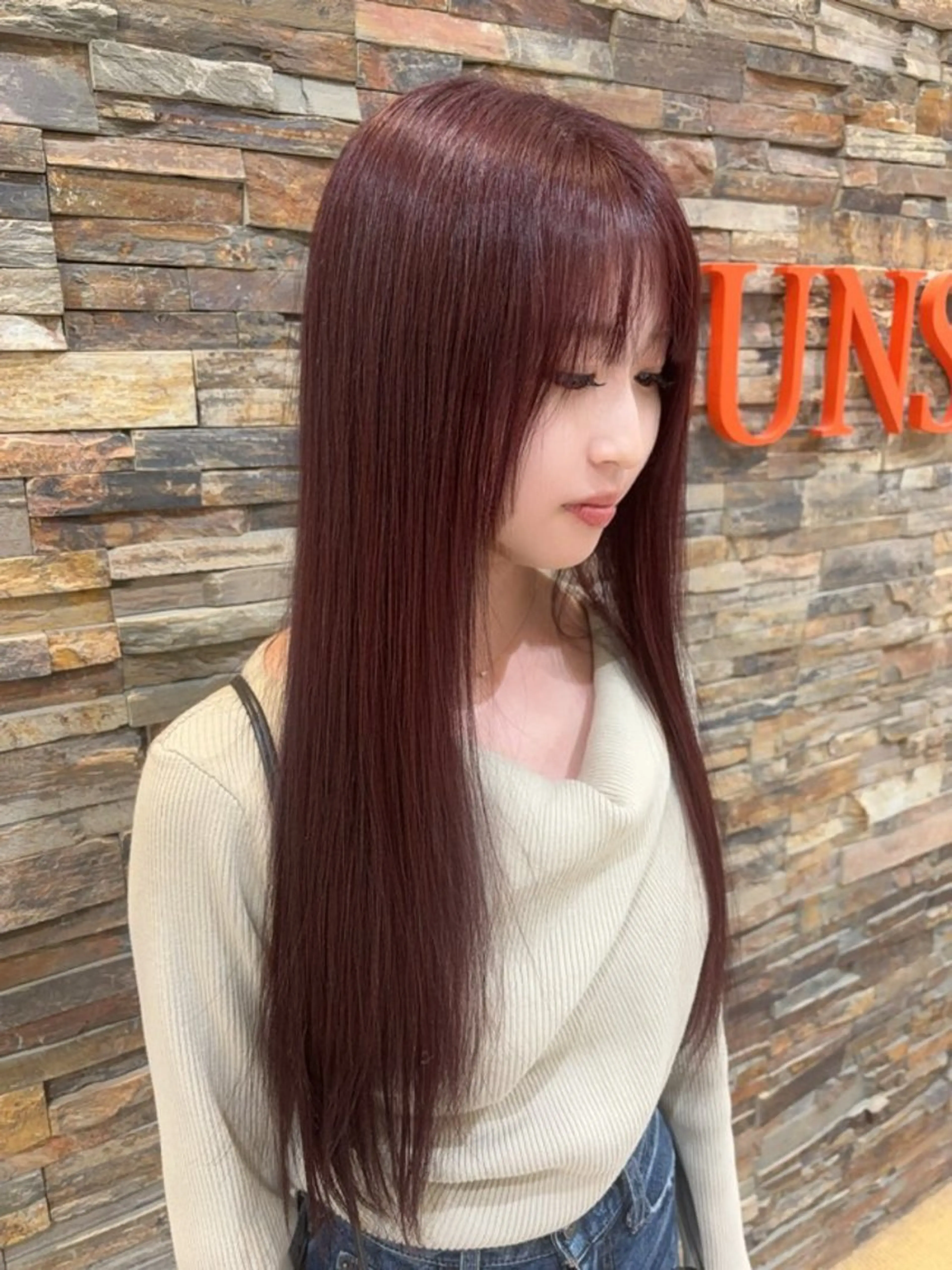 ロング レイヤーカット SUNS/鈴木 亜門のヘアスタイル