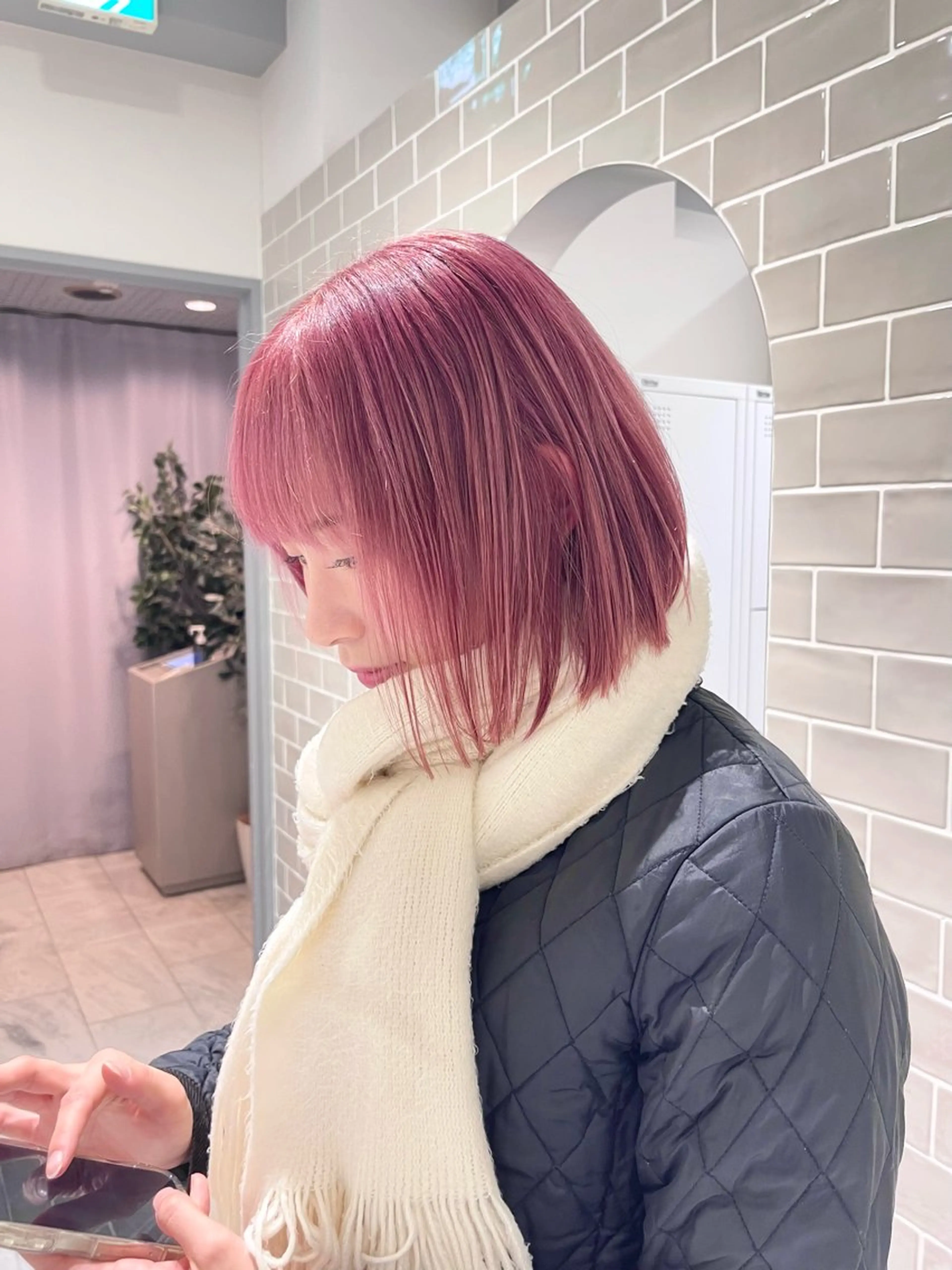 ミディアム カラー カット ヘアカラー トリートメント IVORY.所属・〻ツヤハイトーン🩰 🤍HARUCAのヘアスタイル