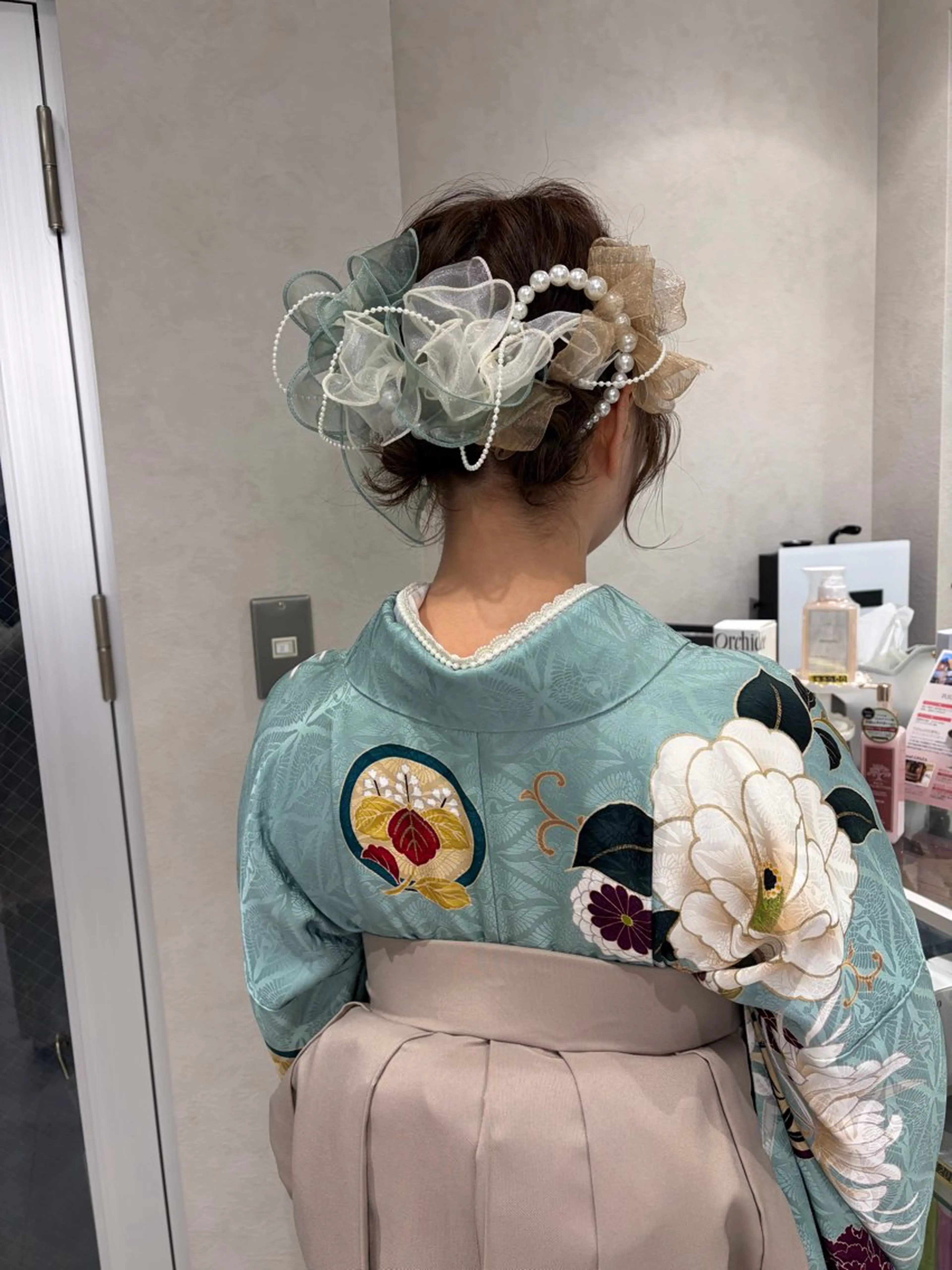 ショート ヘアアレンジ はるか/ヘアアレンジ ブリーチなしカラー♡のヘアスタイル