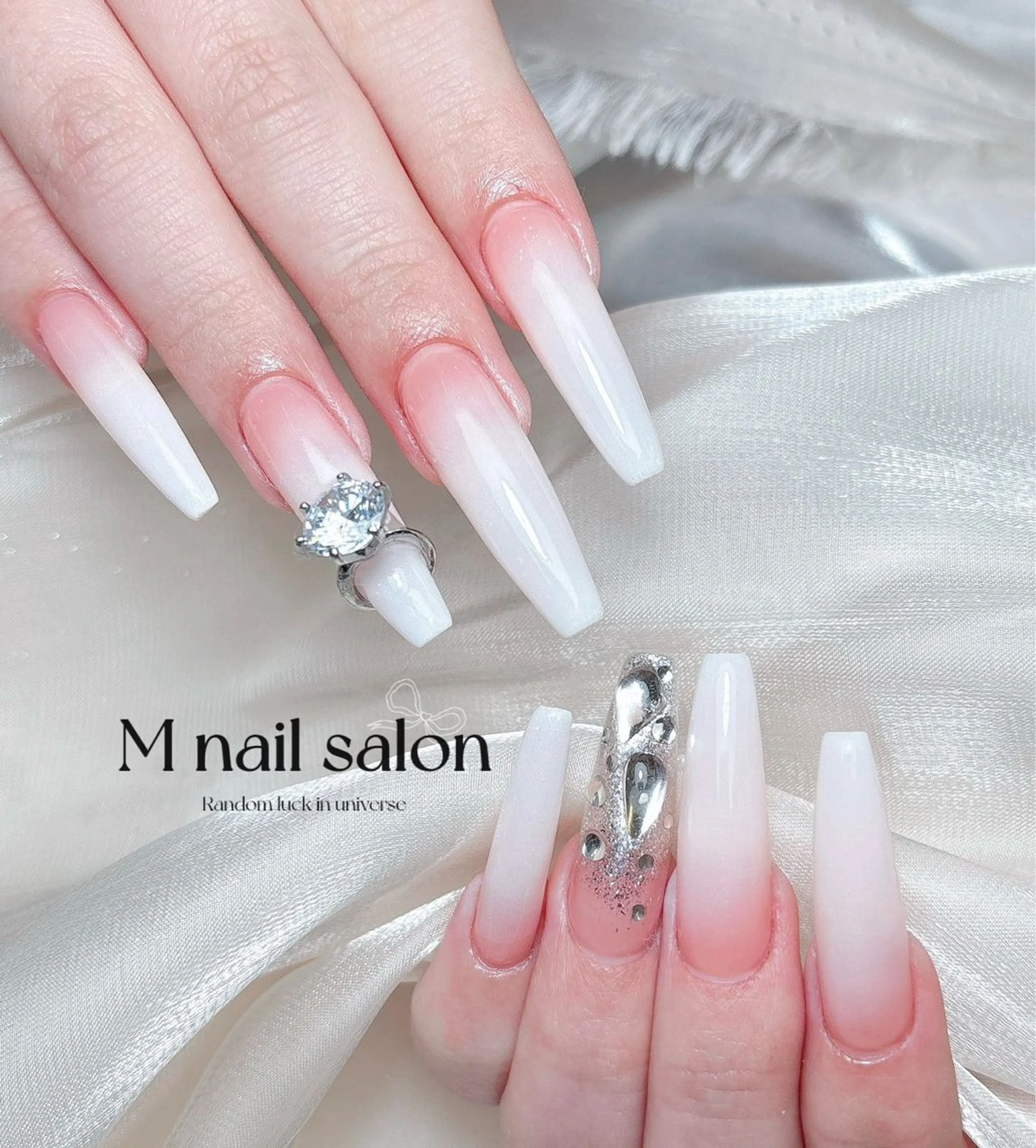 ネイル ハンドネイル M🌷nail 長さだし専門店のネイルデザイン