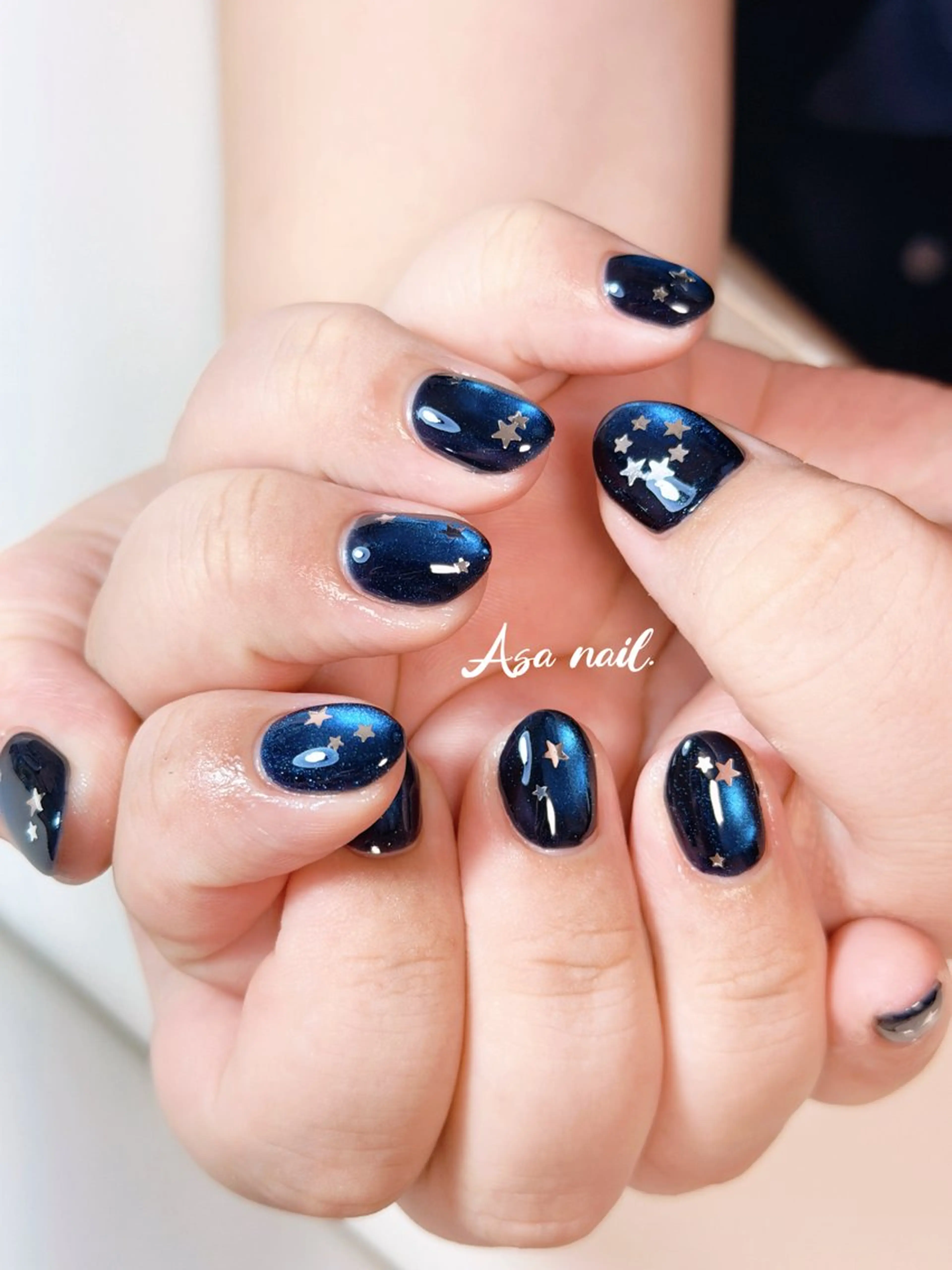 ネイル ジェルネイル マグネットネイル ハンドネイル Asa Nail 亀戸 平井のネイルデザイン