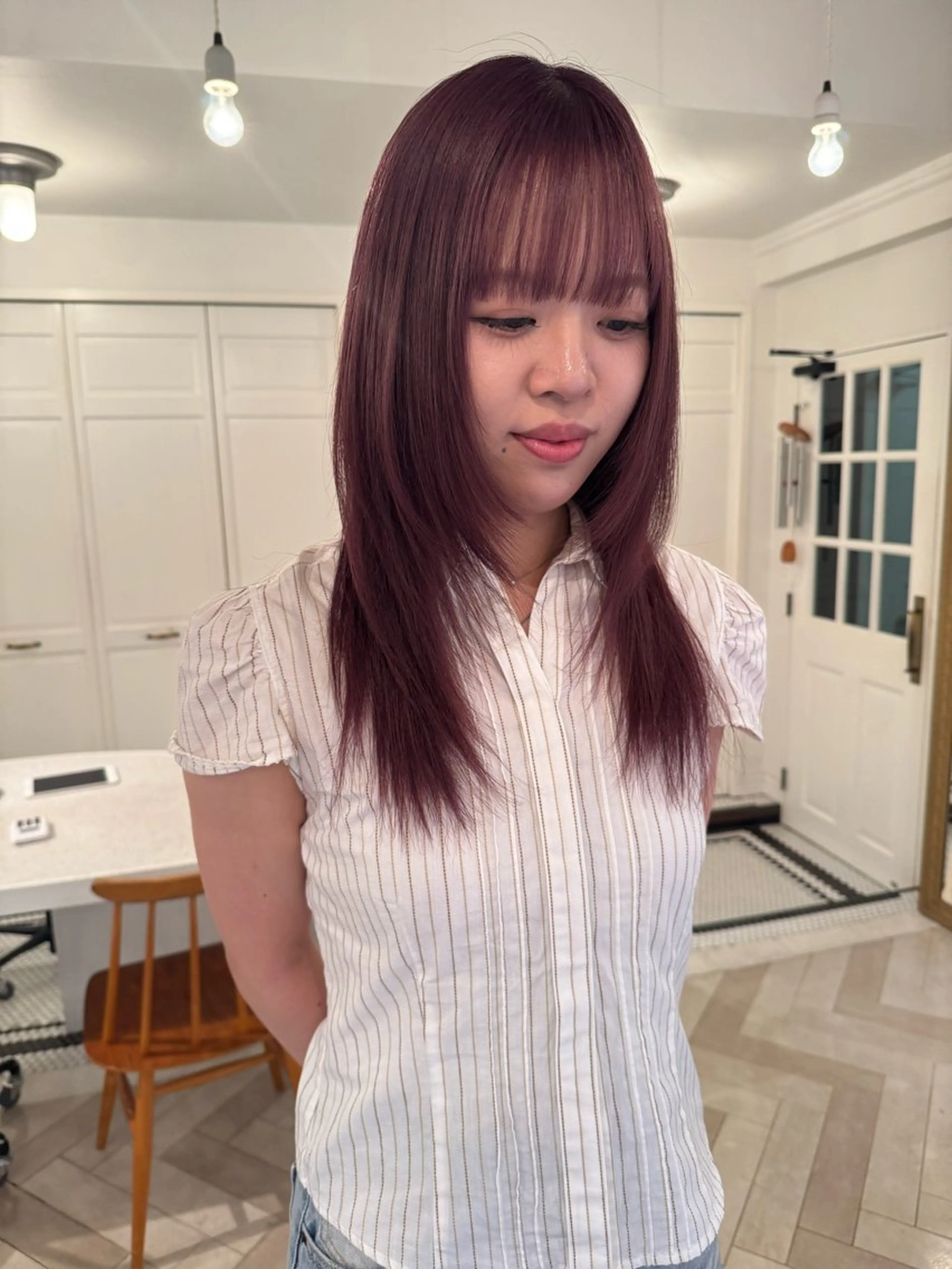 カラー カット ヘアカラー ブリーチカラー🎀 韓国風/寺門美優のヘアスタイル