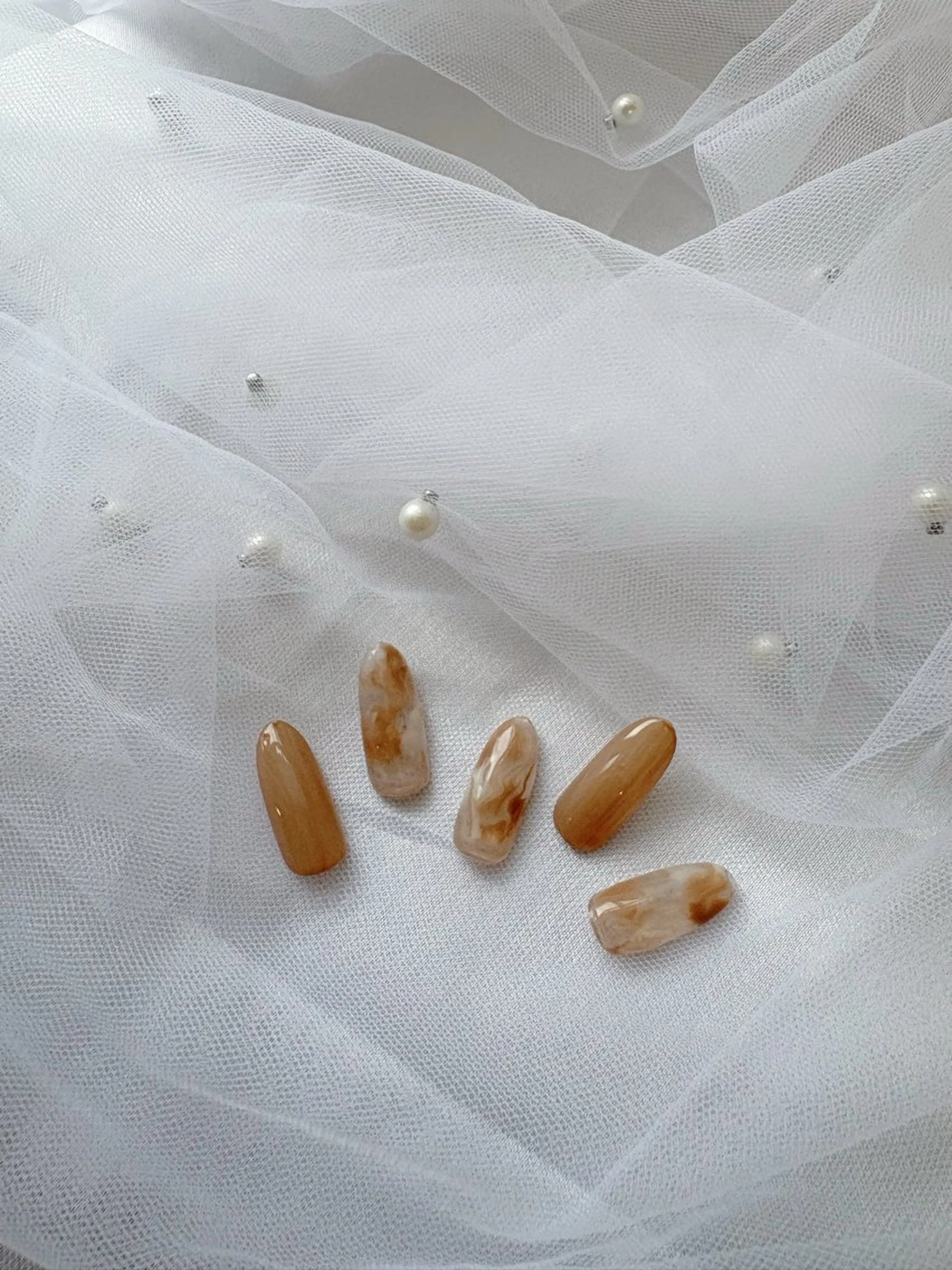 ネイル 大理石ネイル(マーブル) ニュアンスネイル Private nail salon　n＋【エヌプラス】所属・大島 心花のネイルデザイン