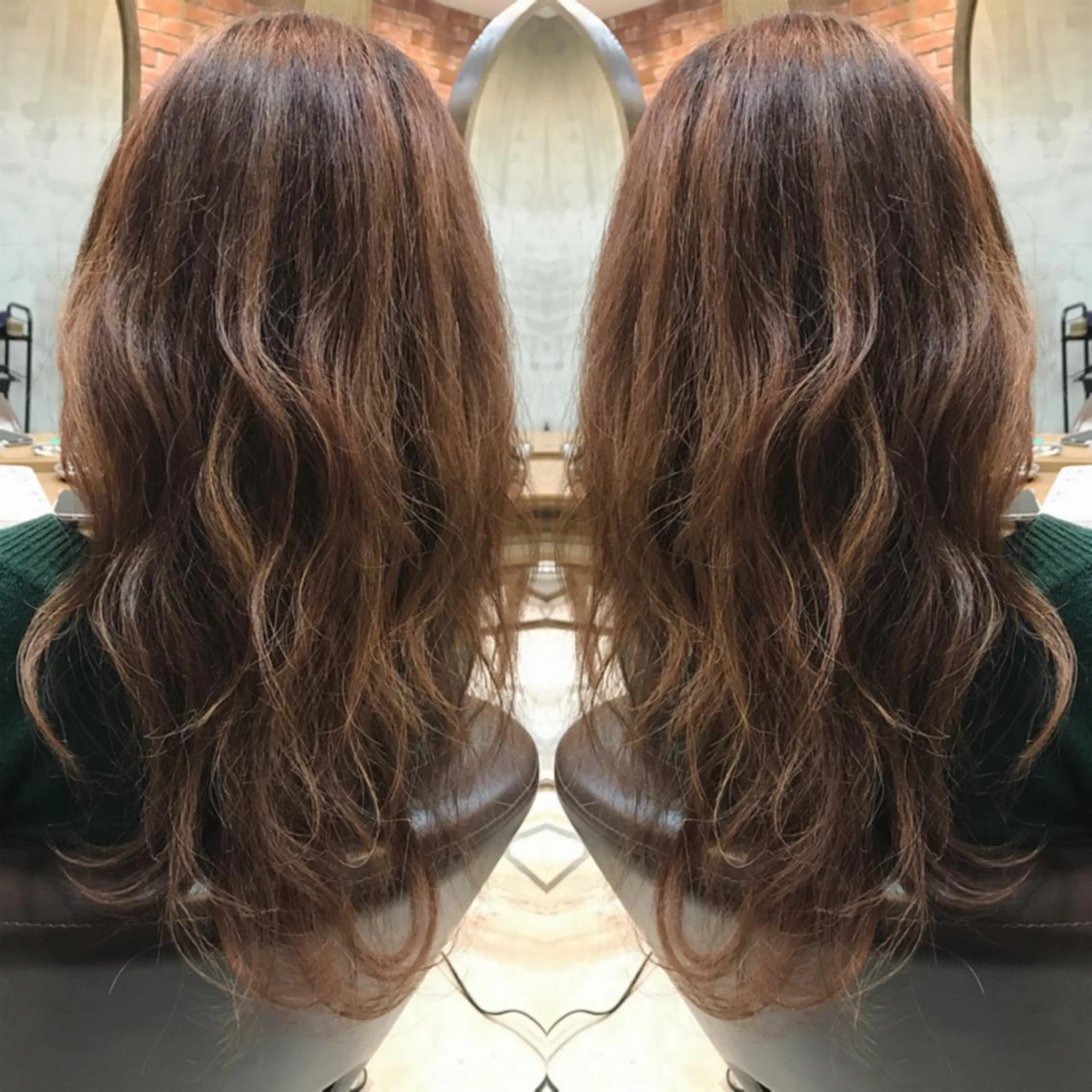 ミディアム カラー ヘアカラー cecil hair所属・重政 和樹のヘアスタイル