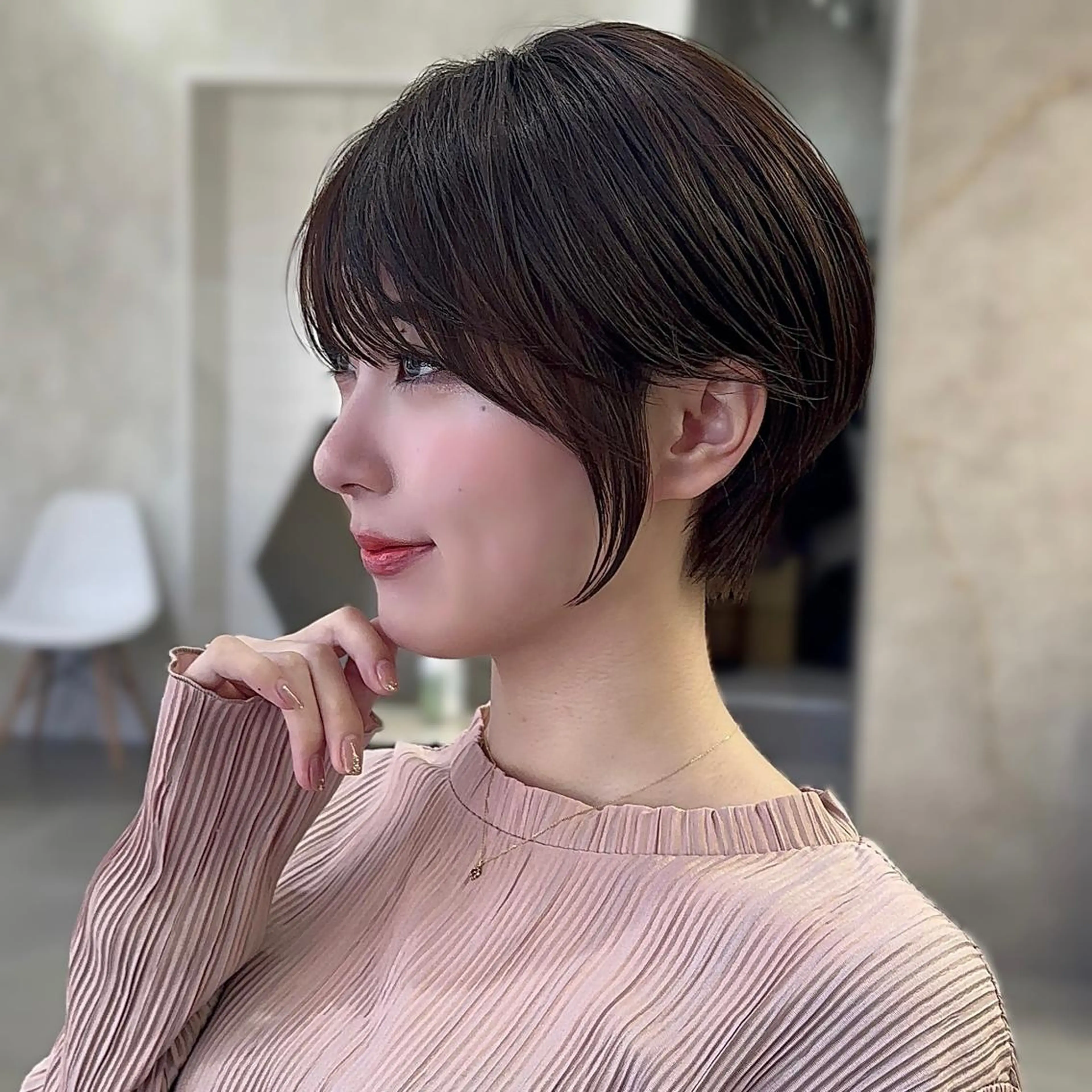 ショート カット ヘアカラー トリートメント サロウィン銀座RAYⅡ所属・❣️髪質改善/ 美髪矯正/沼座悠人のヘアスタイル