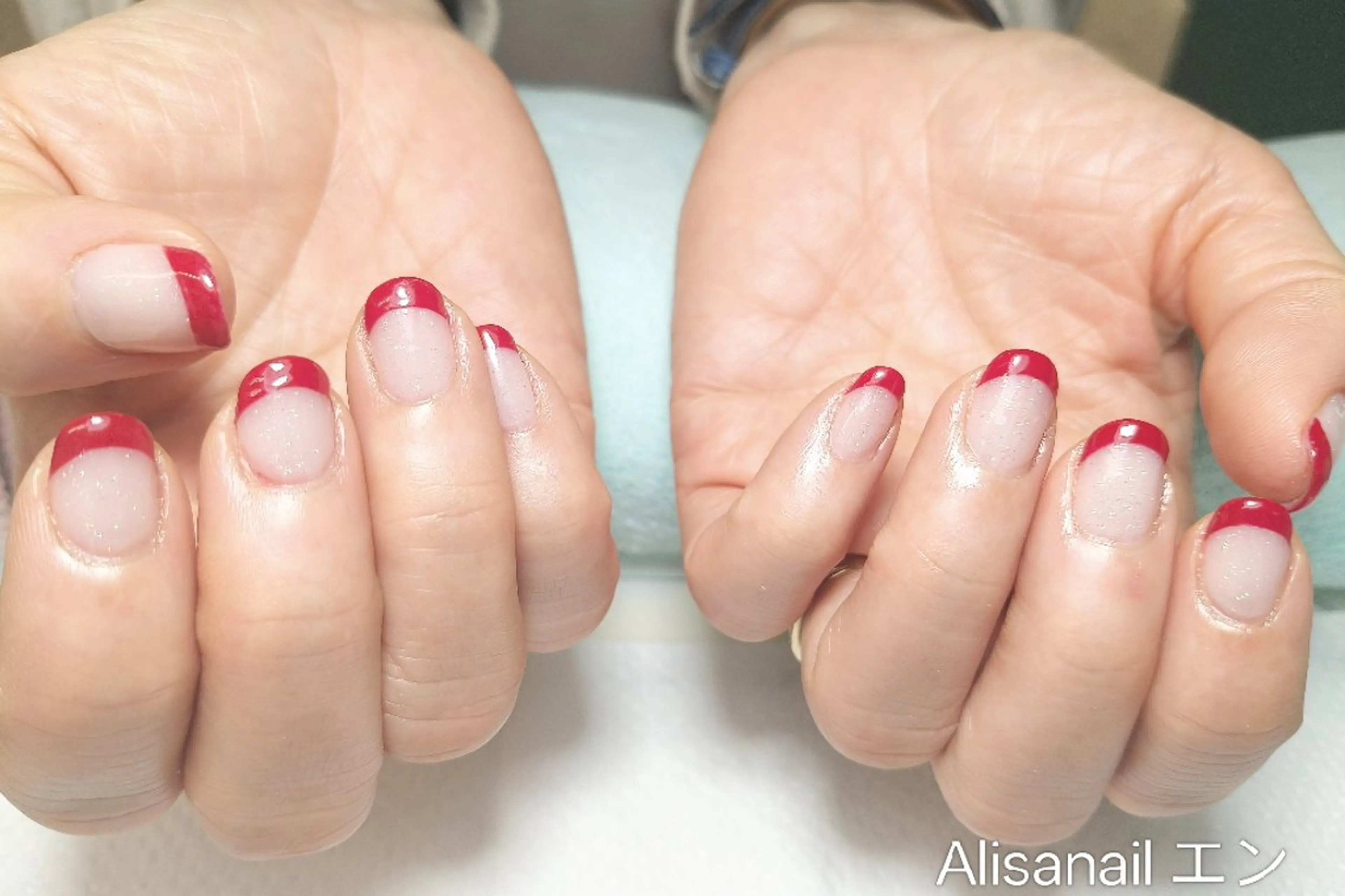 ネイル フレンチネイル エ ンのネイルデザイン