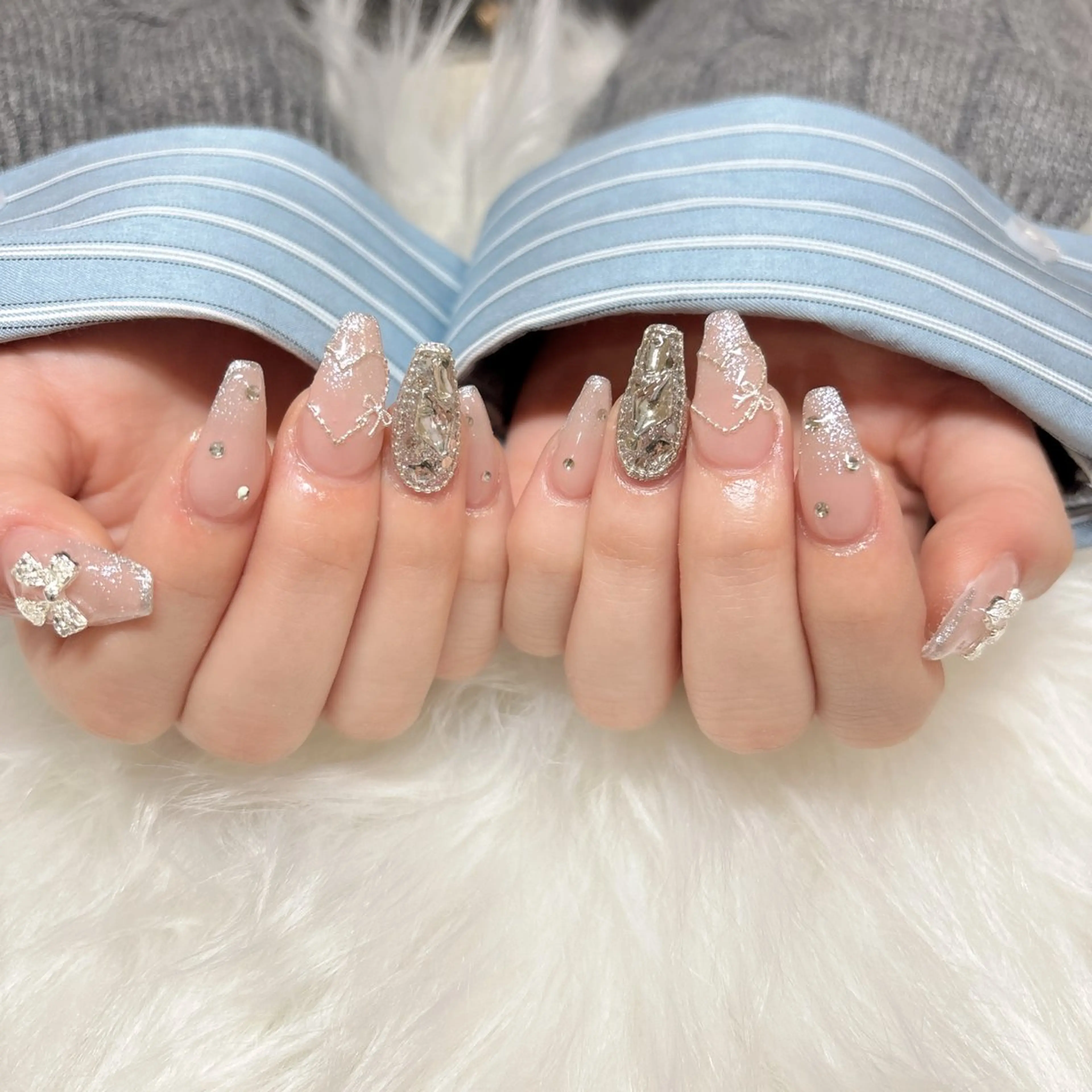 ネイル 持ち込み シンプルネイル ハンドネイル beautiful meみくのネイルデザイン