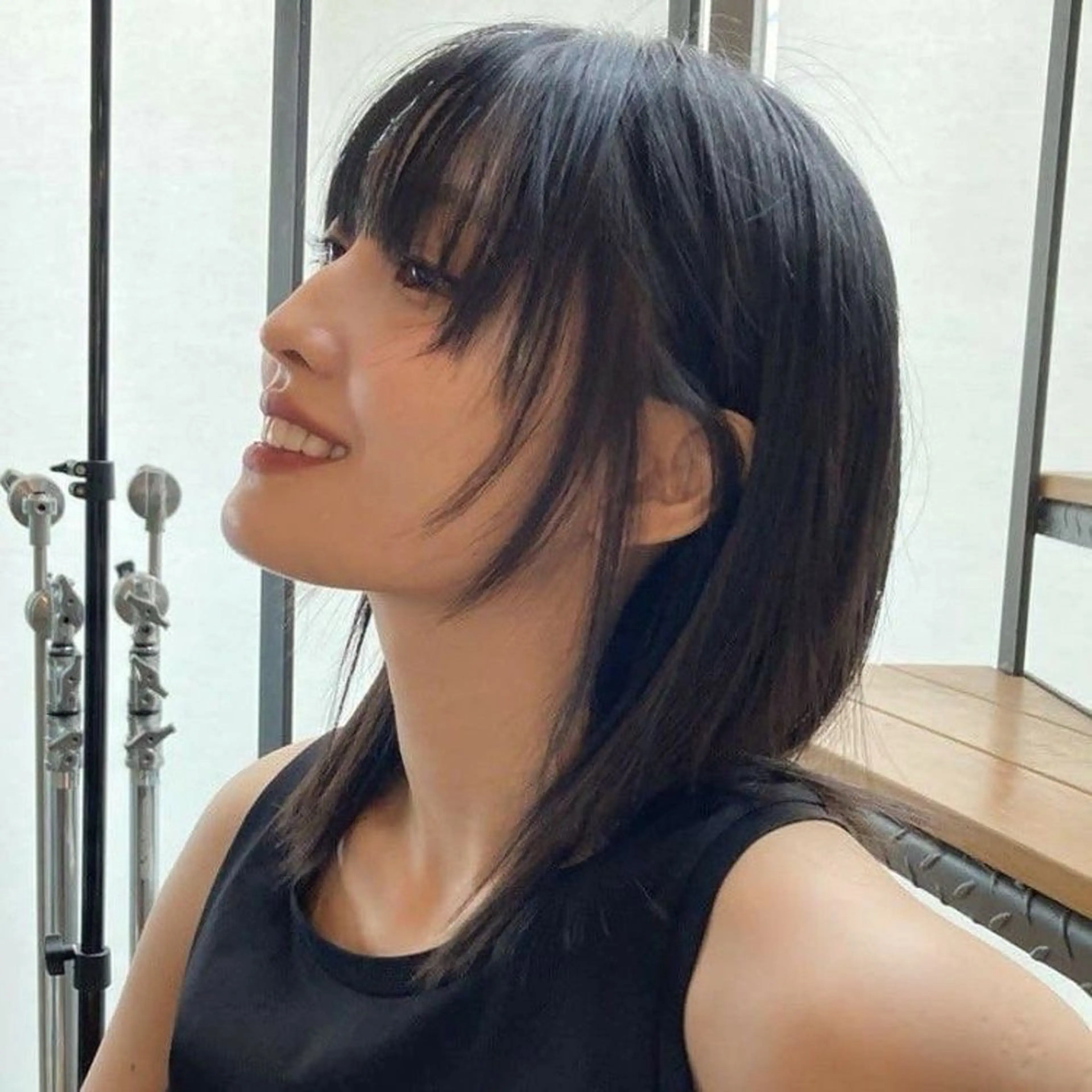 セミロング R 横浜【アール】所属・ハイトーン/韓国 ヘア　momo˚✧₊のヘアスタイル