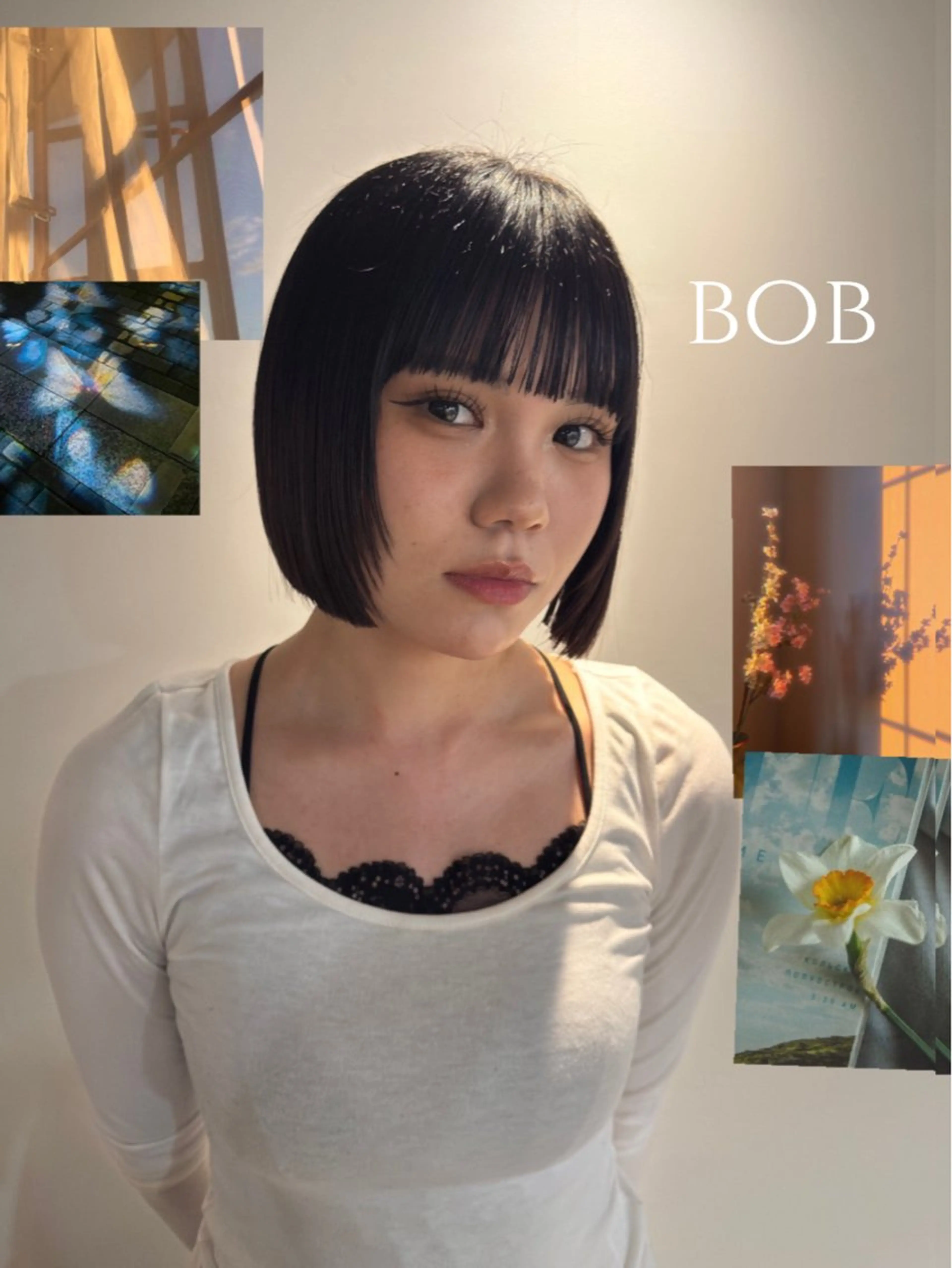 ミディアム saki/ハイトーン カラー/薬院のヘアスタイル