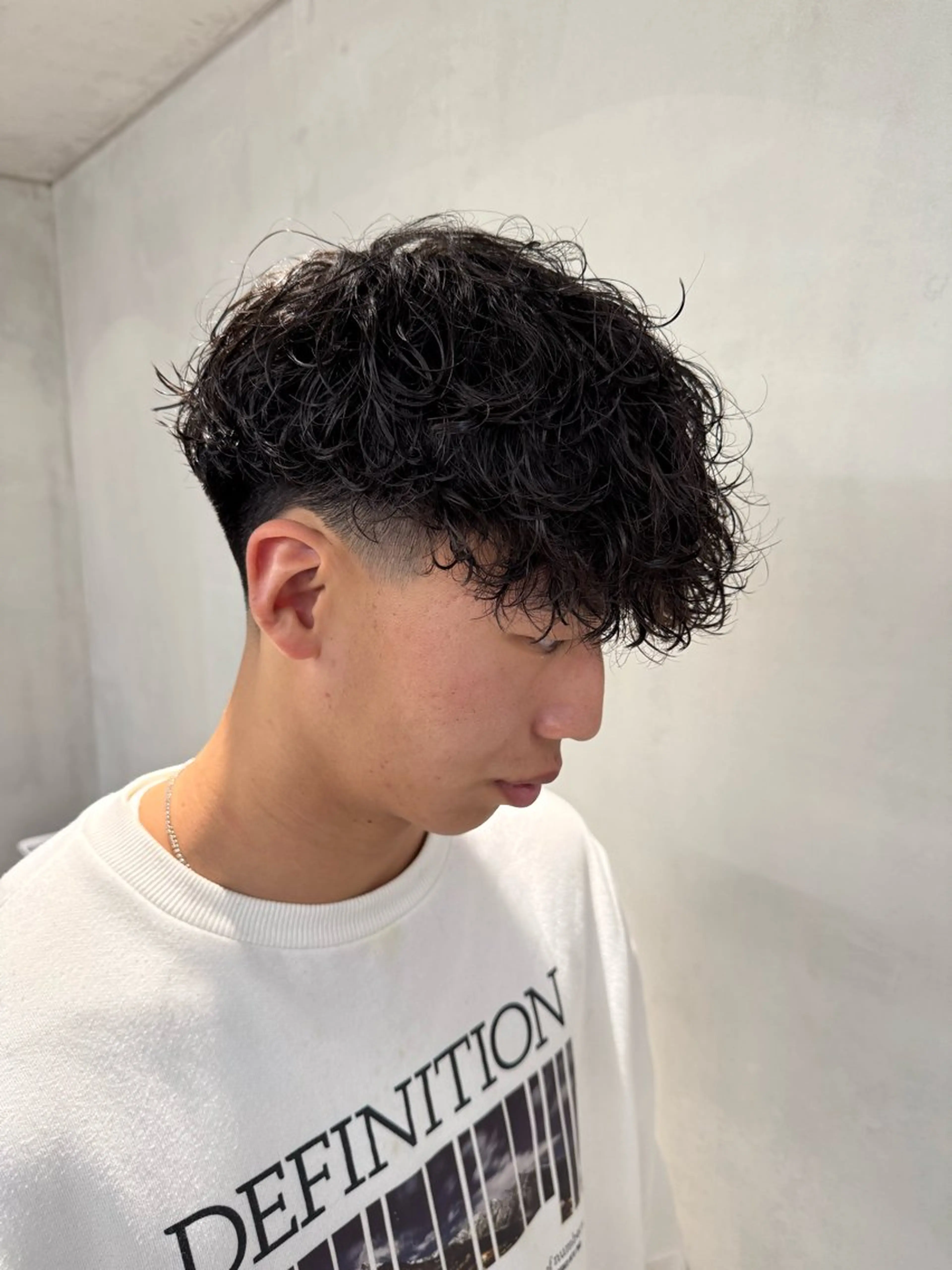 ショート パーマ メンズ soen所属・⚡メンズパーマフ ェードカットTomyのヘアスタイル