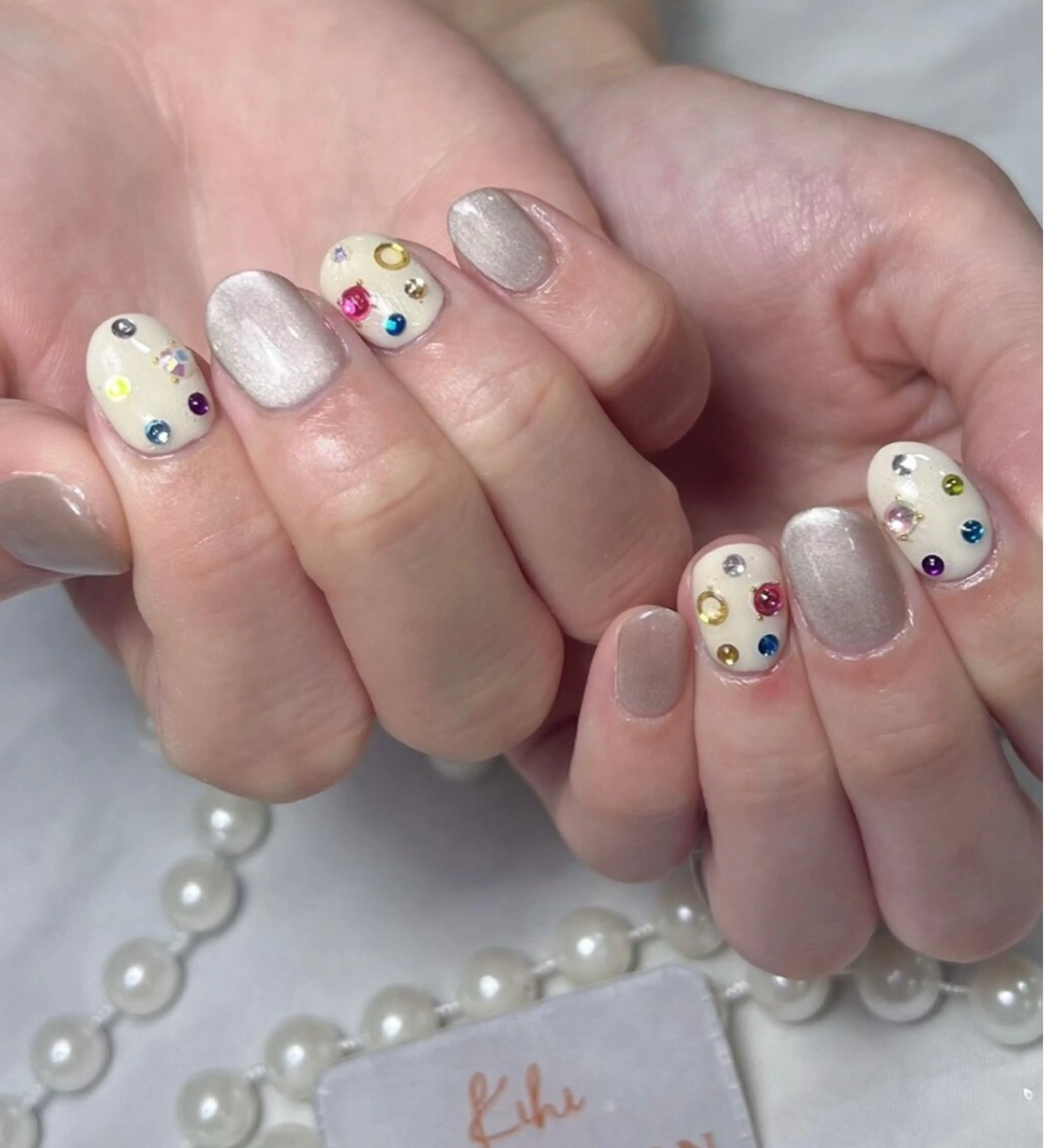 ネイル アートネイル フレンチネイル ジェルネイル グラデーション 韓国ネイル 村中 ハナのネイルデザイン