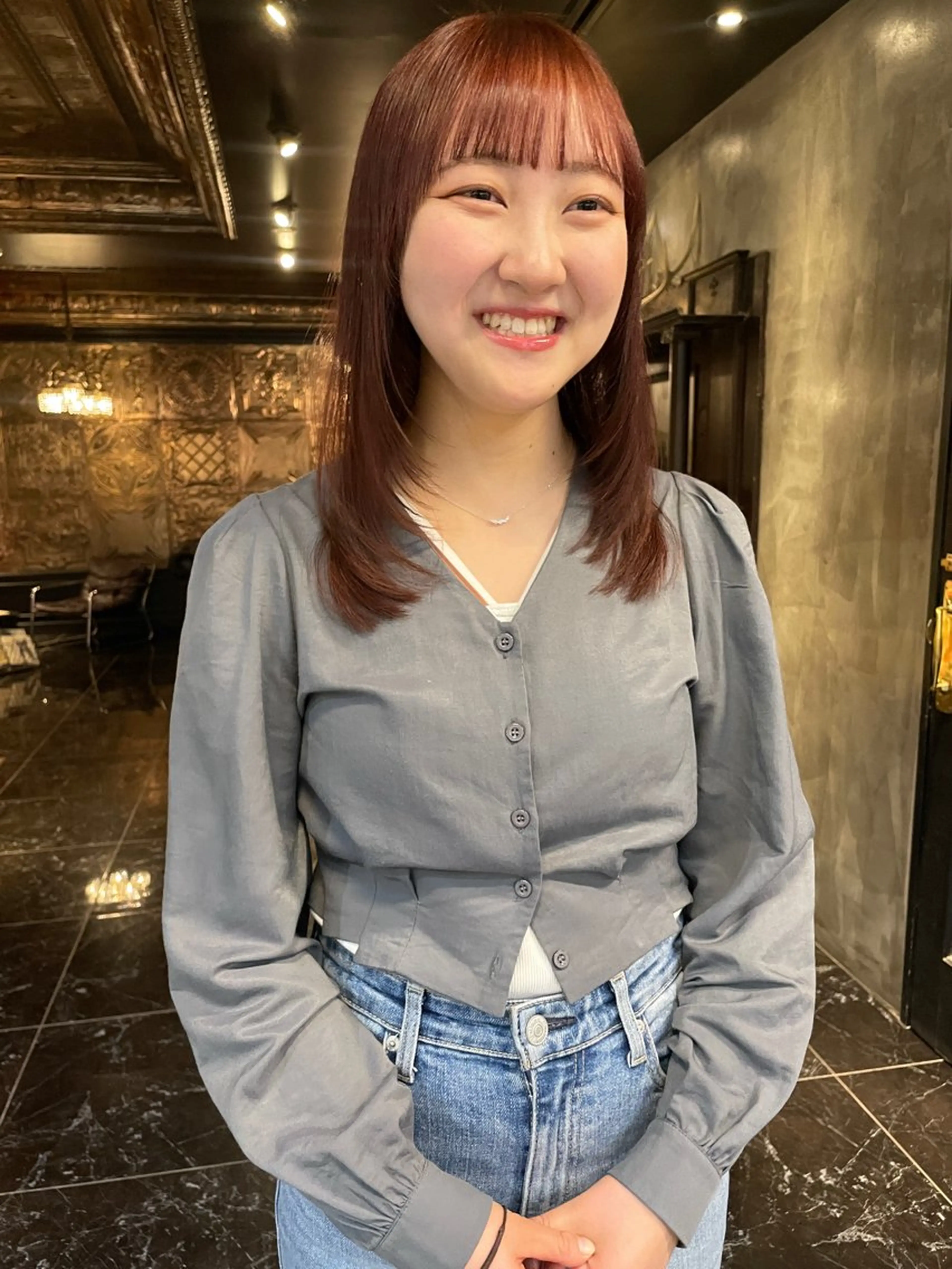 ミディアム カラー カット ヘアカラー トリートメント 似合わせカラー / レイヤーMADOKAのヘアスタイル