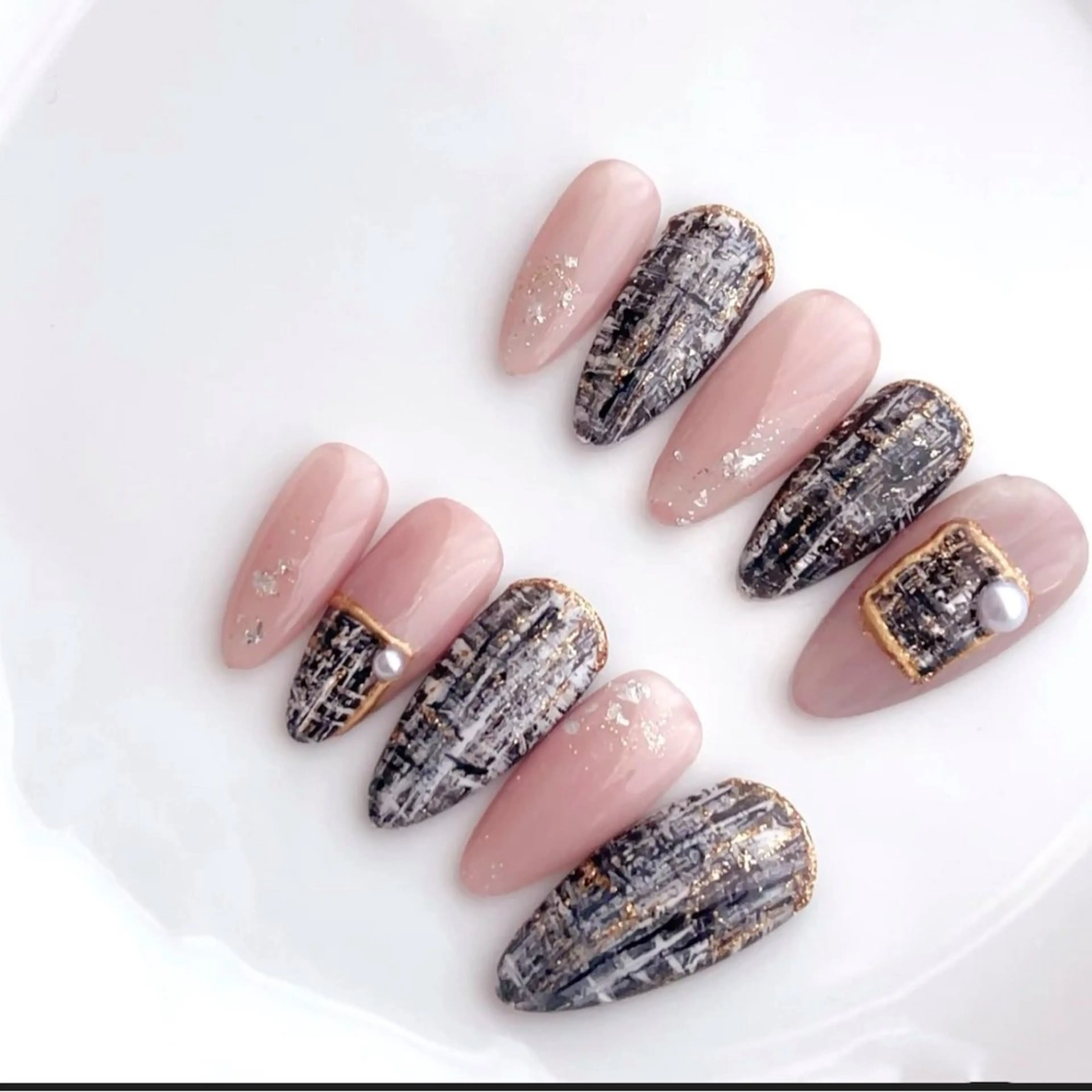 ネイル アートネイル チークネイル 長さ出し フレンチネイル ジェルネイル YK Beauty Salonのマツエク・マツパデザイン