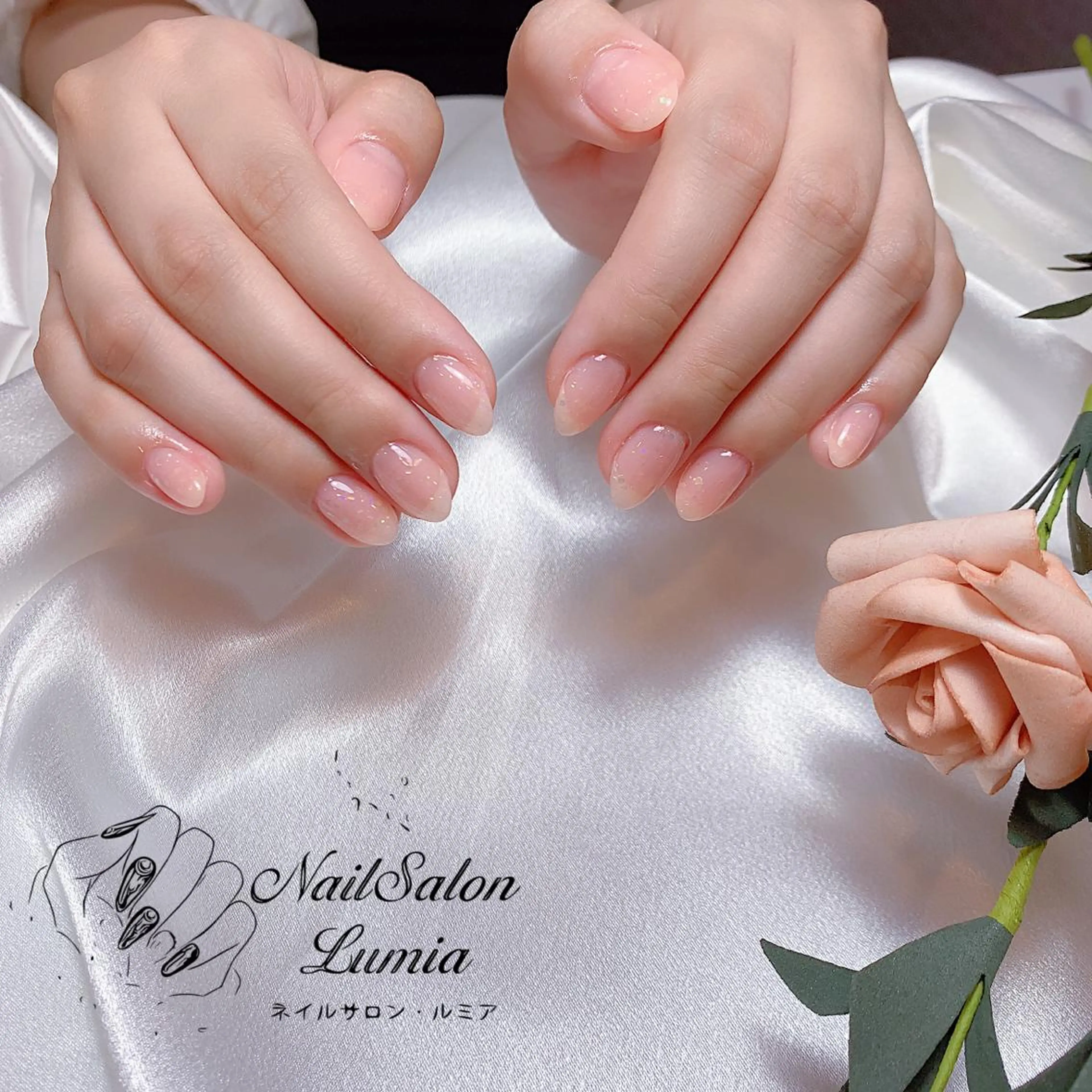 ネイル ワンカラーネイル ネイルサロン ルミア Lumia 店長のネイルデザイン