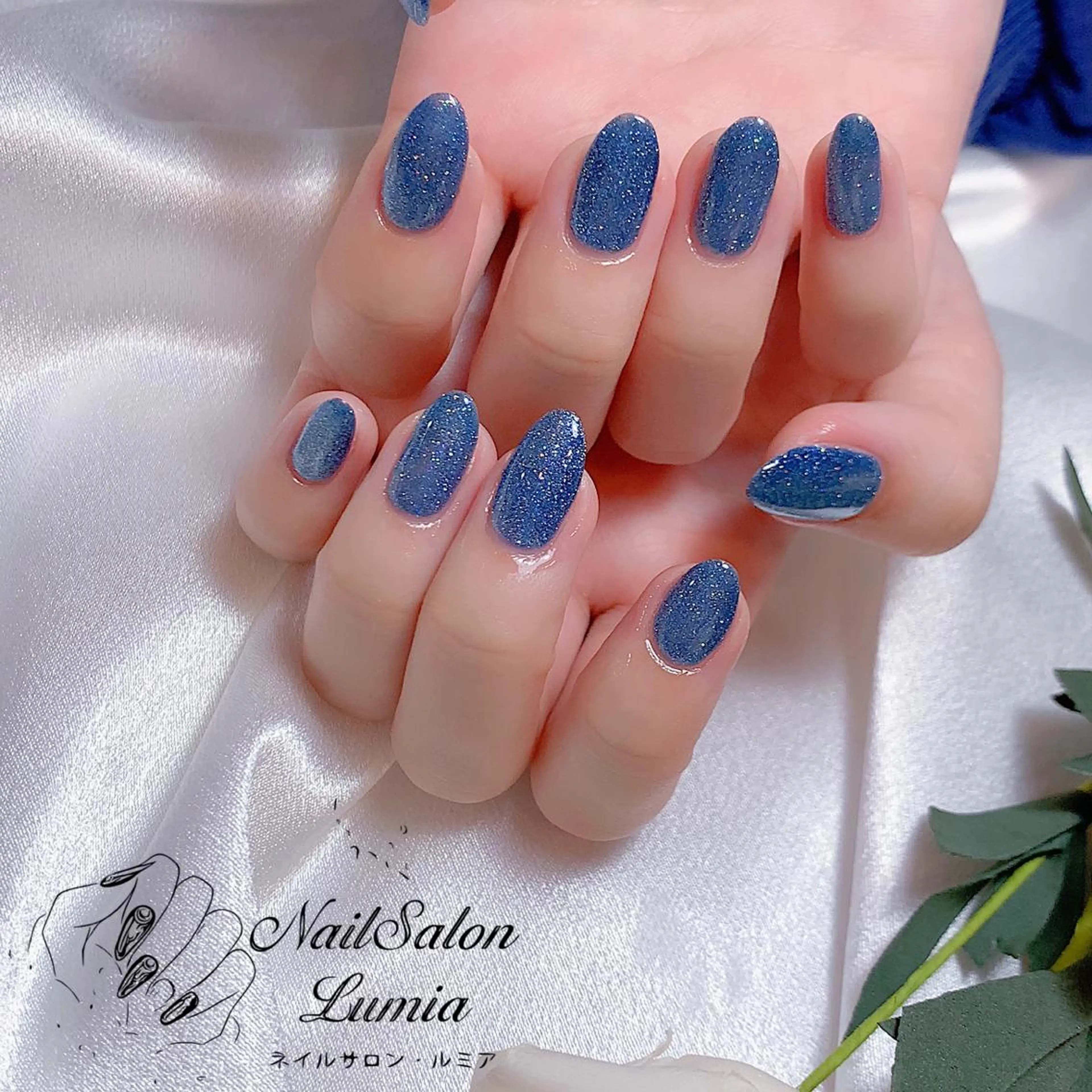 ネイル キラキラネイル マグネットネイル ネイルサロン ルミア Lumia 店長のネイルデザイン