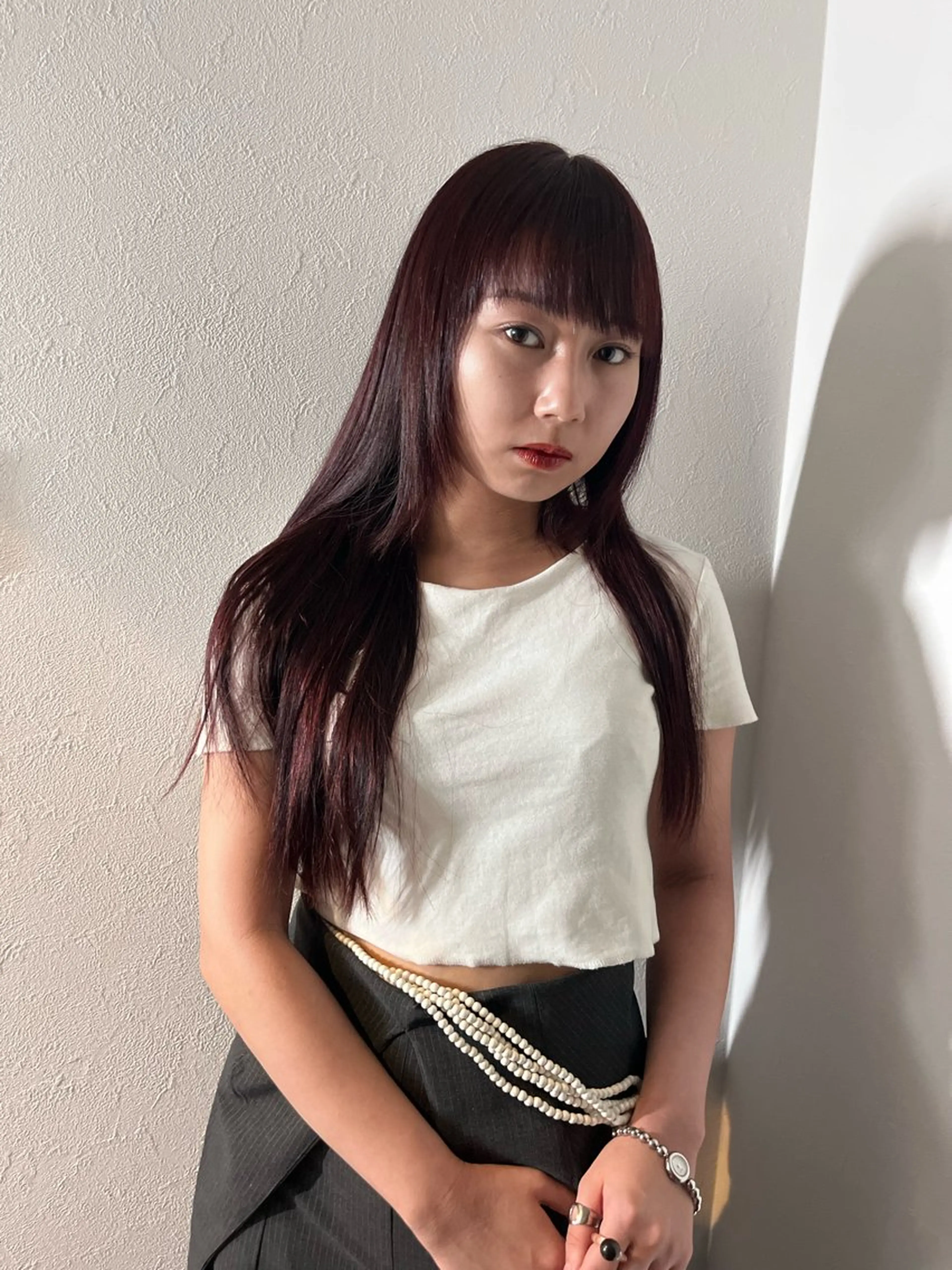 セミロング カラー ベージュカラー ブリーチ デザインカラー ダブルカラー ハイトーンカラー カット 💖艶髪ブリーチ髪質 改善💖ケンシンのヘアスタイル