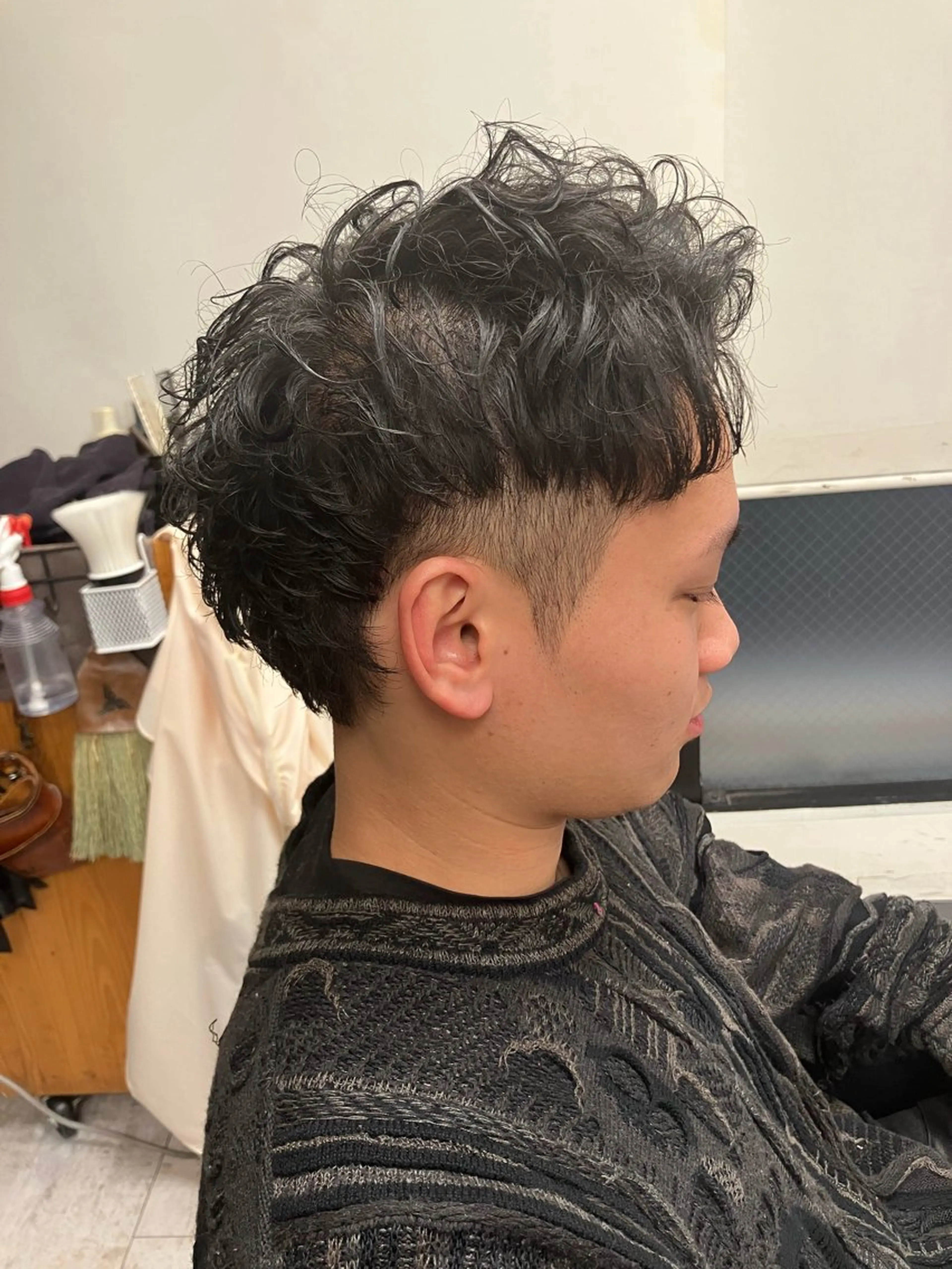 パーマ メンズ カット パーマ メンズ特化/パーマ/ フェードWATARUのヘアスタイル