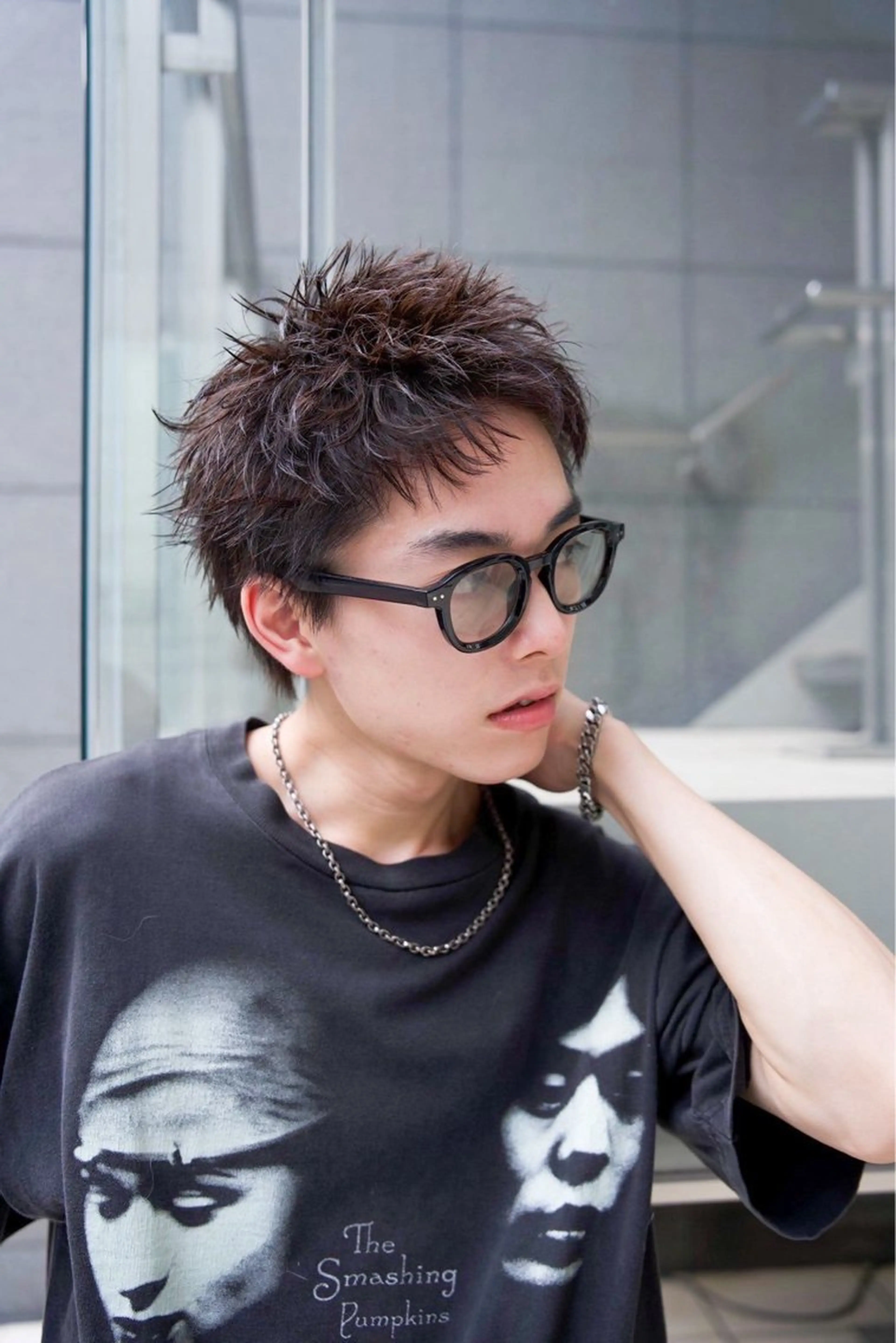 パーマ メンズ ミルクティーベージュ 新潟万代/MANA♡のヘアスタイル