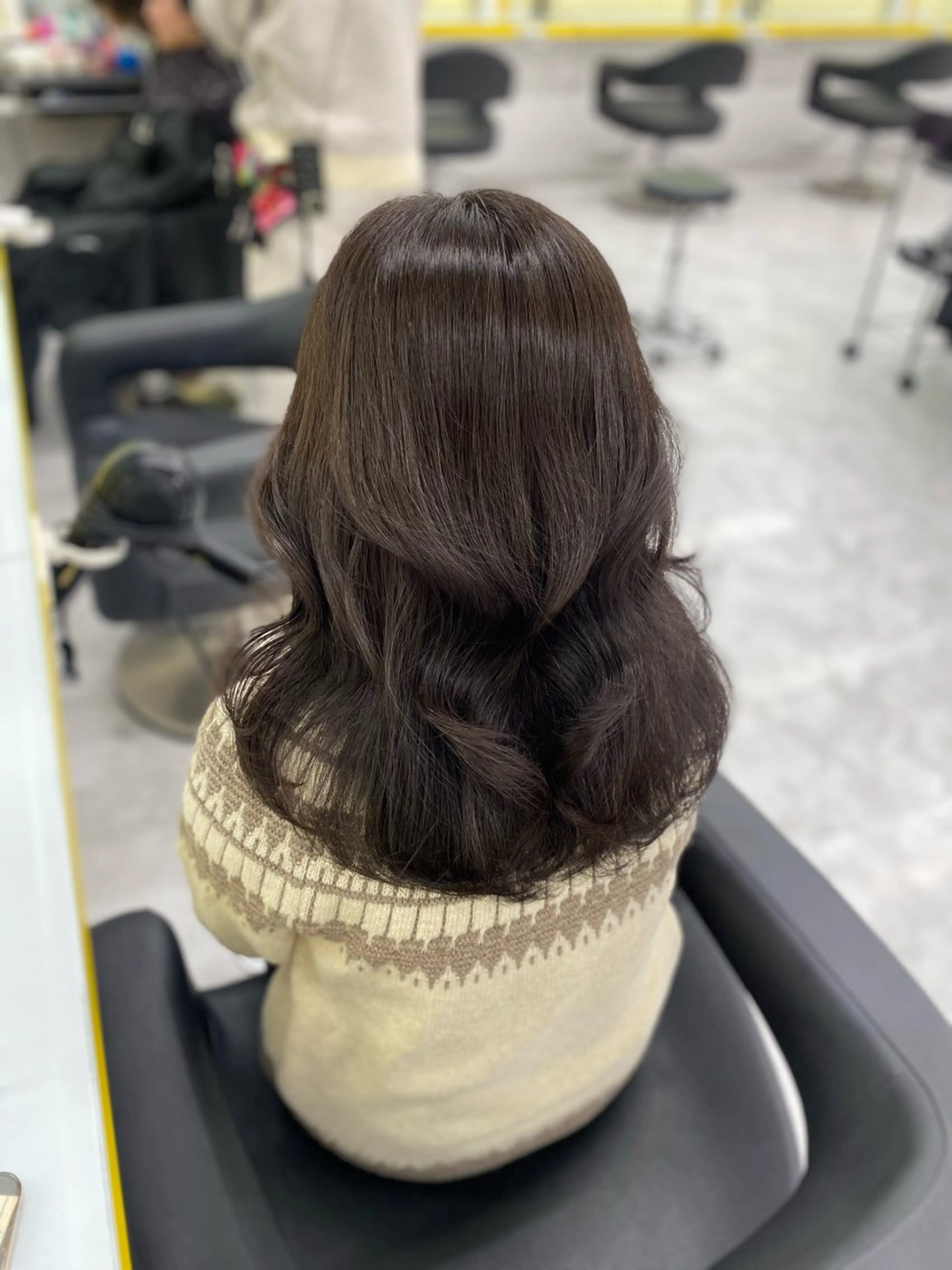 ミディアム カラー パーマ ヘアアレンジ メンズ キッズ ブラウンカラー ココアブラウン ヘアカラー Lumo所属・💖横浜ブリーチなし 💖MIHOのヘアスタイル