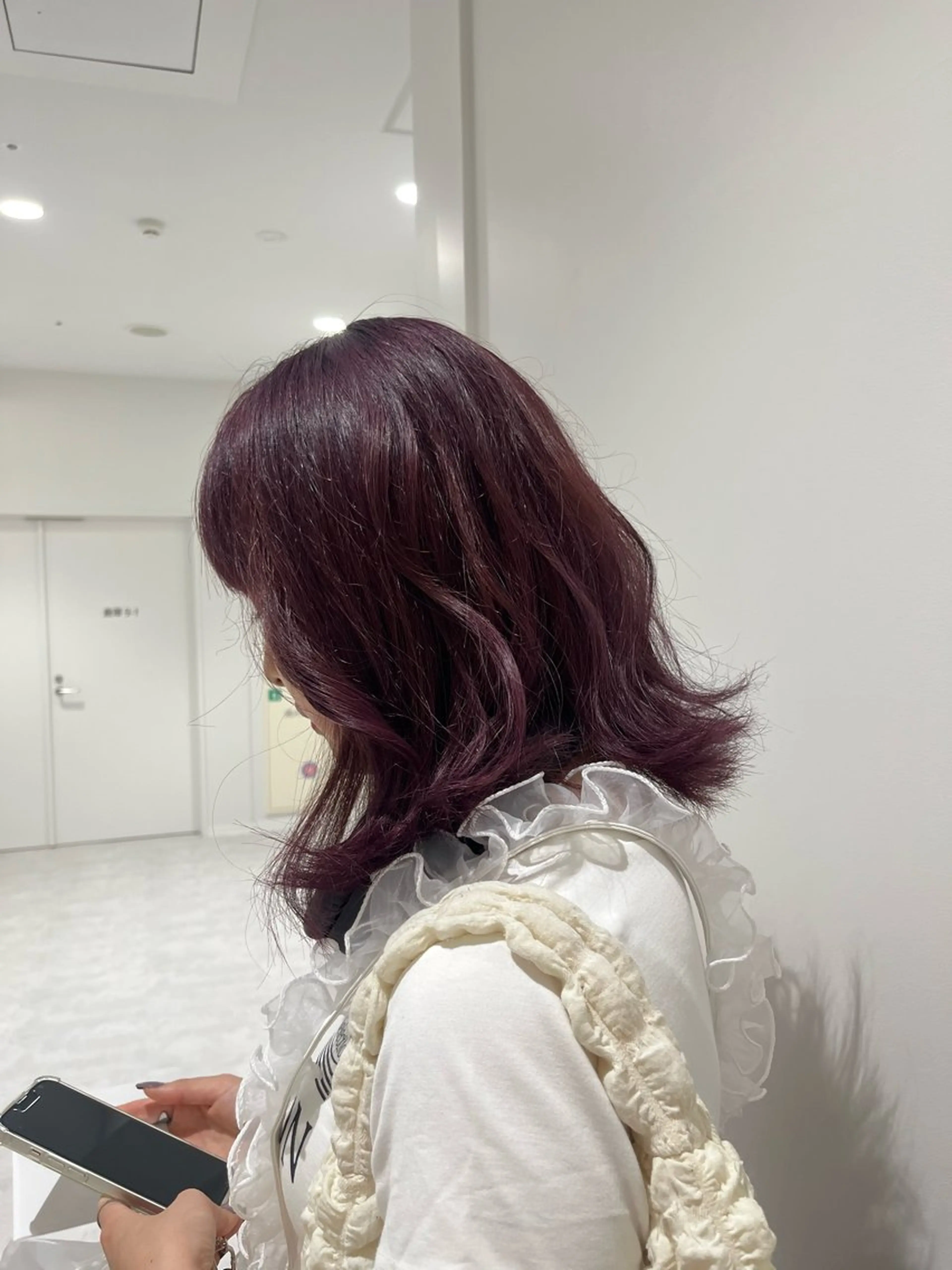 ミディアム カラー 💗暖色/ブリーチ/ レイヤー/横浜/メイのヘアスタイル