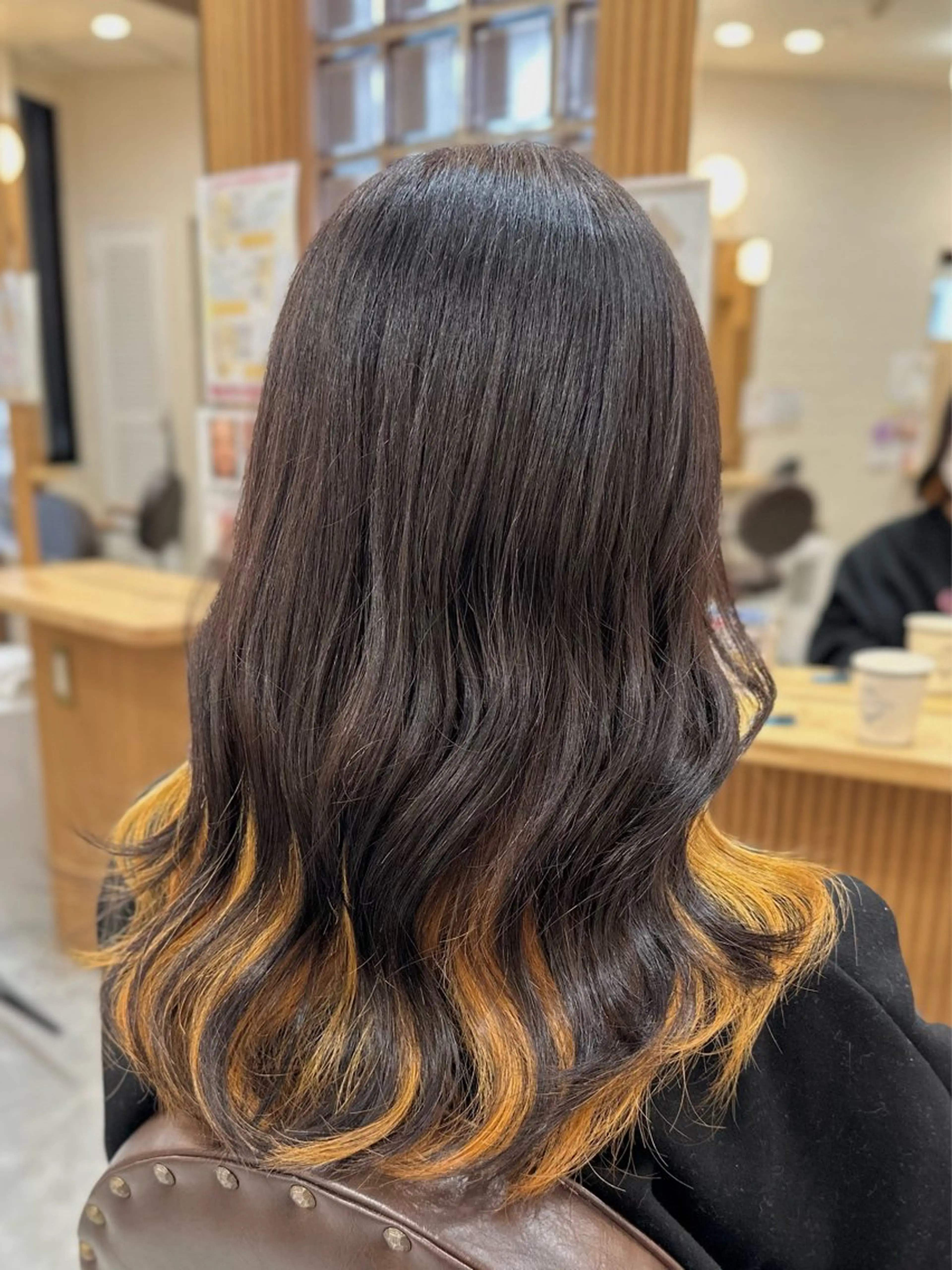 セミロング カラー カット ヘアカラー ROPE🫧 フウカのヘアスタイル