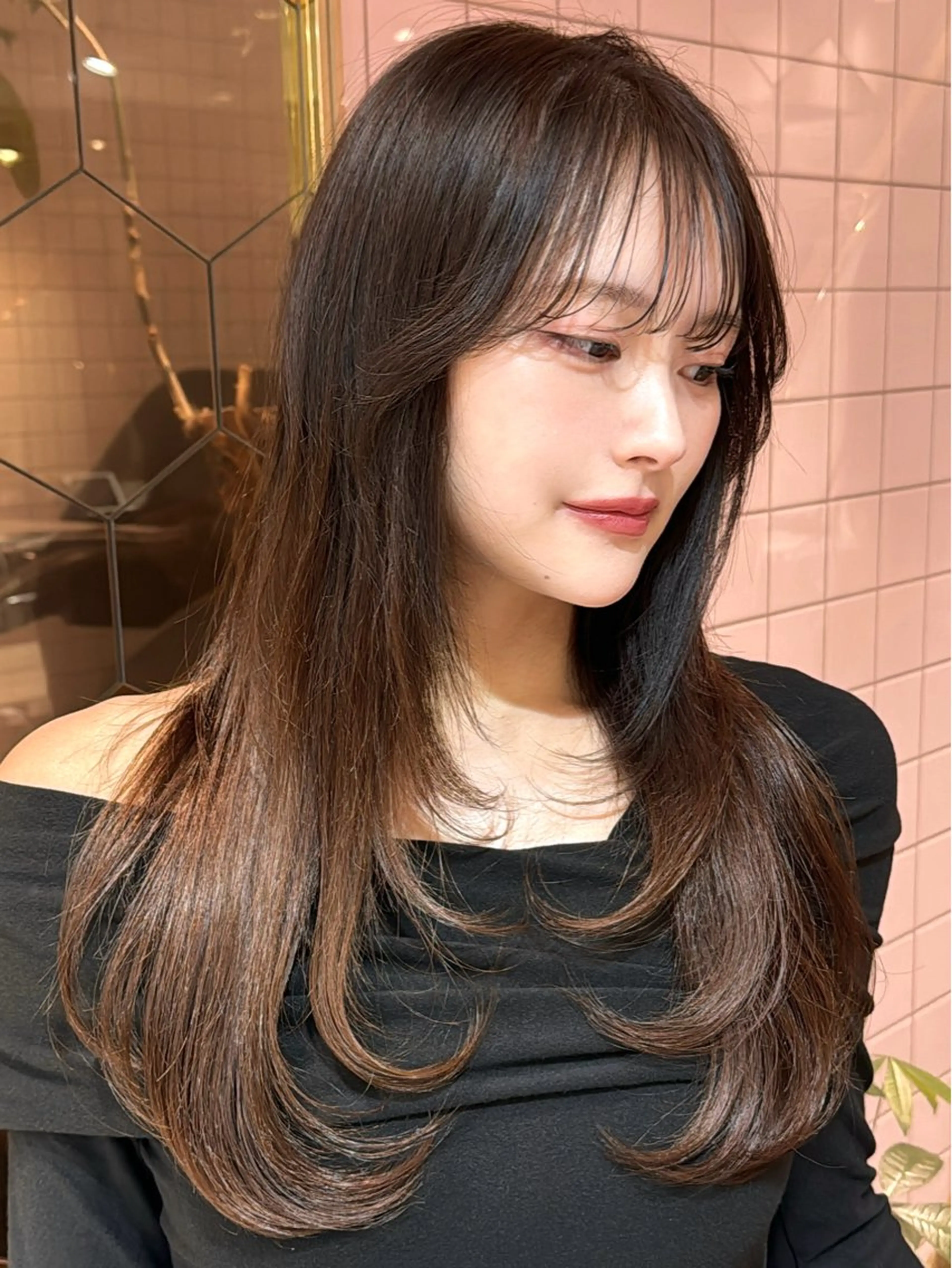 💓迷った方はこちら✊🏻韓国風カット+カラー+超音波トリートメント🫶🏻の写真