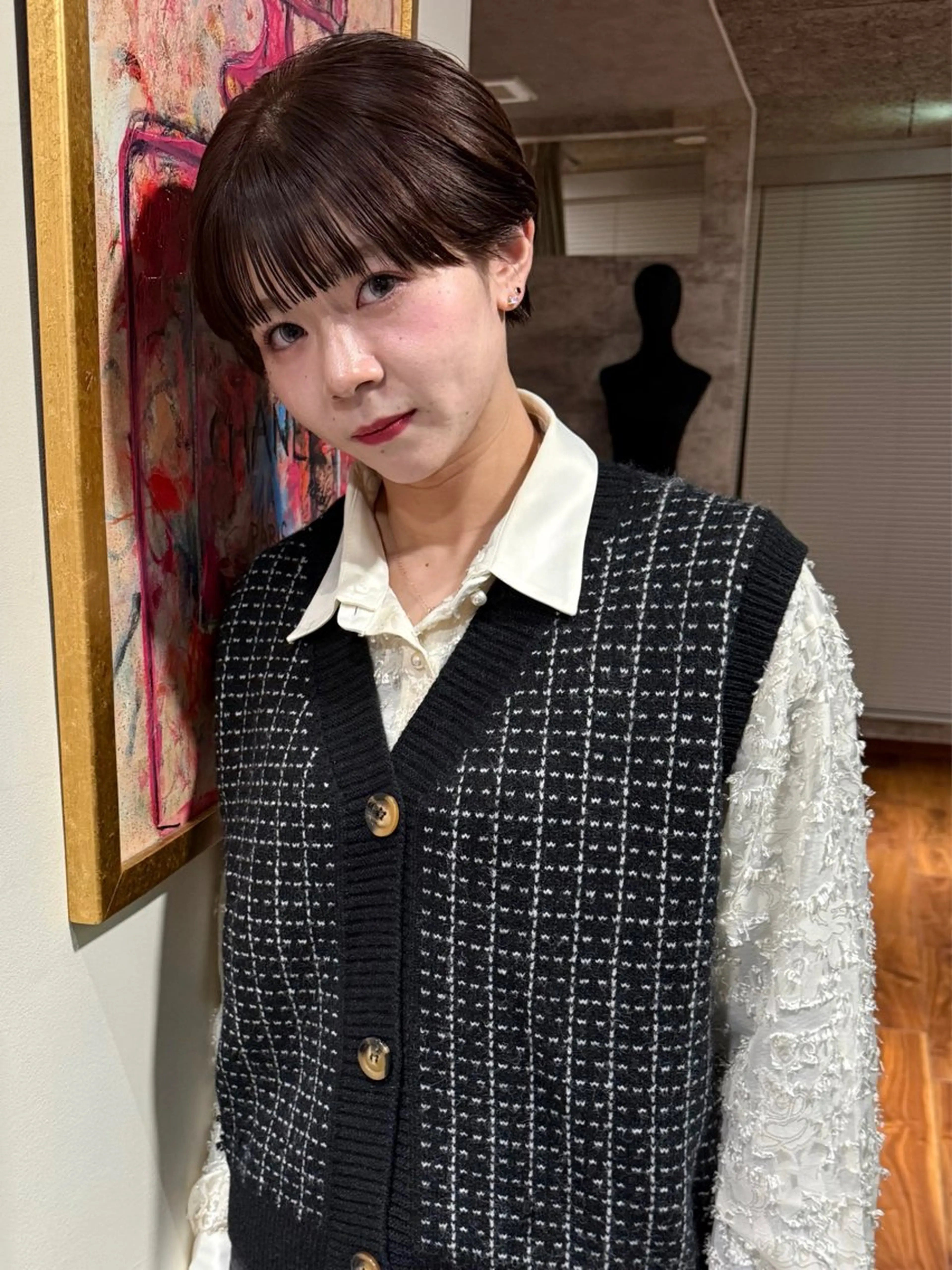 ショート カラー パーマ カット ヘアカラー 縮毛矯正 トリートメント mai / linoah˚✧のヘアスタイル